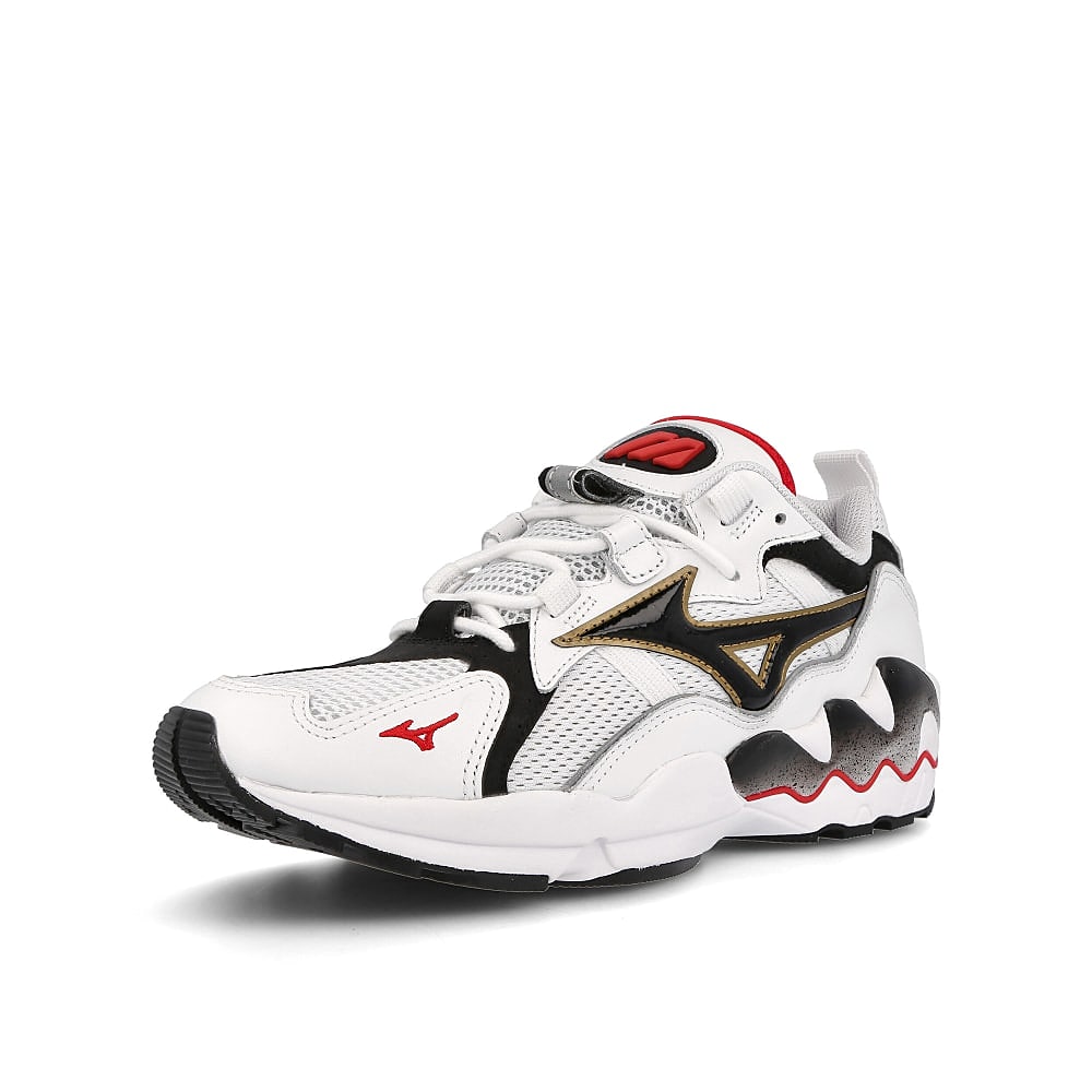 Mizuno wave rider 1 og White-Black-Red Sneakers Close Up | Overkill