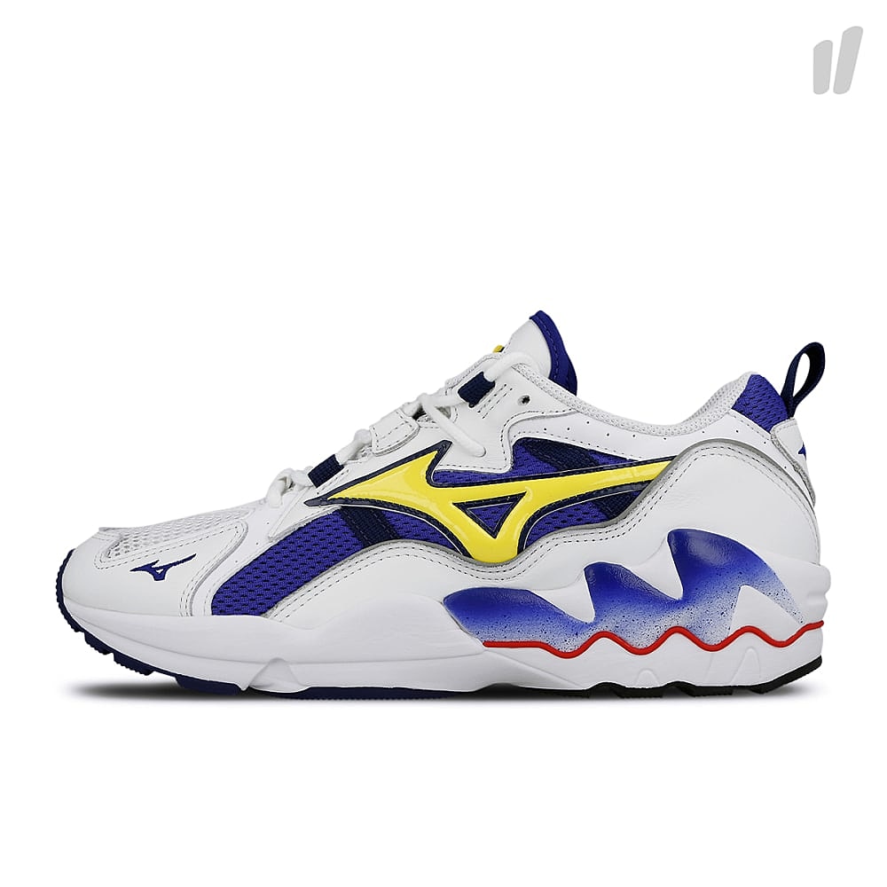 Mizuno wave rider1 og White-Blue-Yellow Sneakers D1GA182527 | Overkill