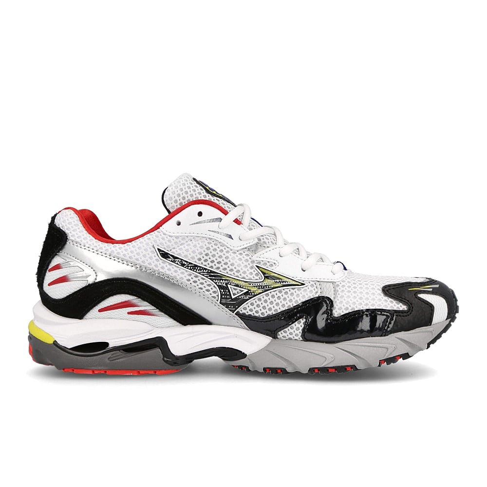 Mizuno wave rider 10 White-Black-Racing Red Sneakers Silhouette | Overkill