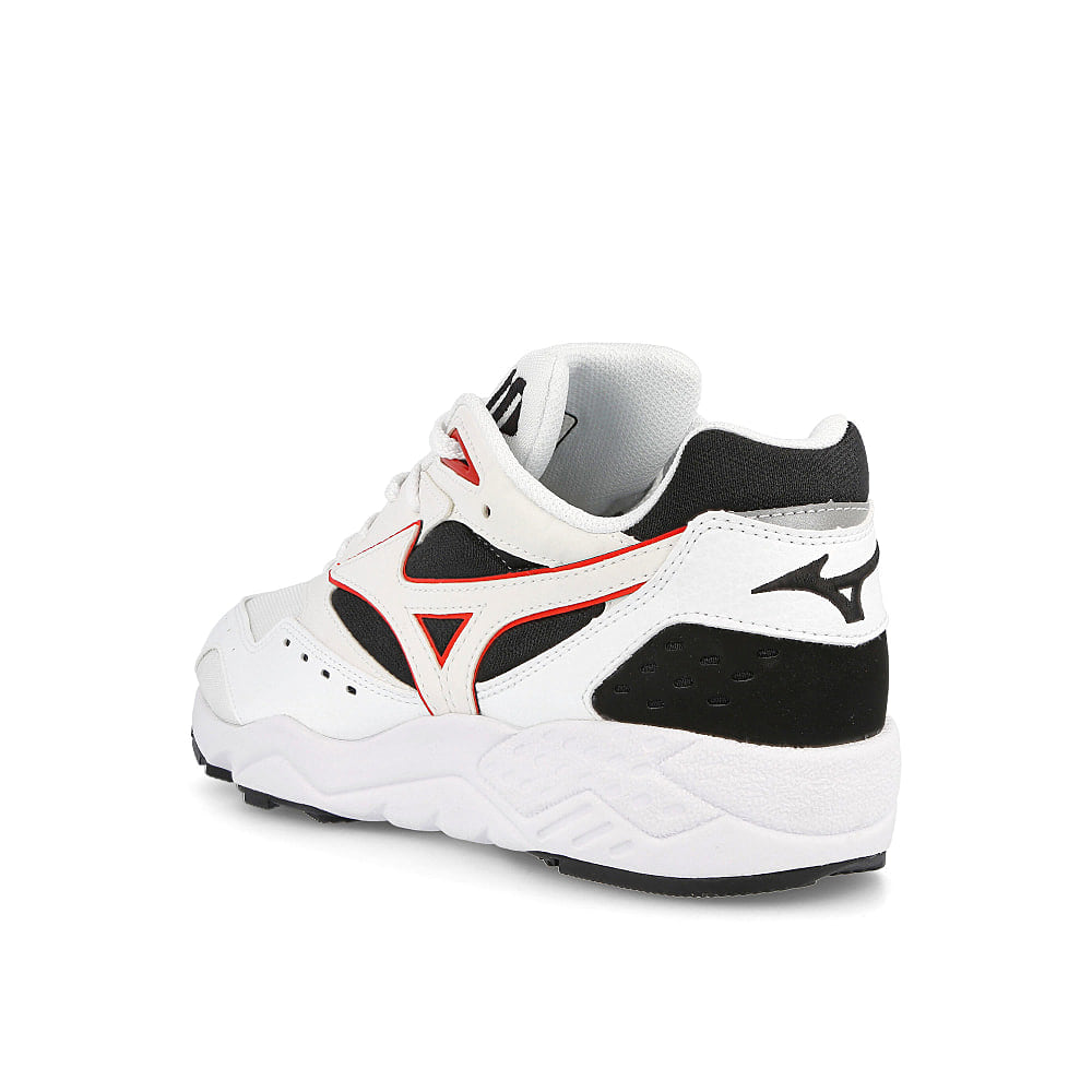 Mizuno contender Black-White-Fire Red Sneakers Material | Overkill