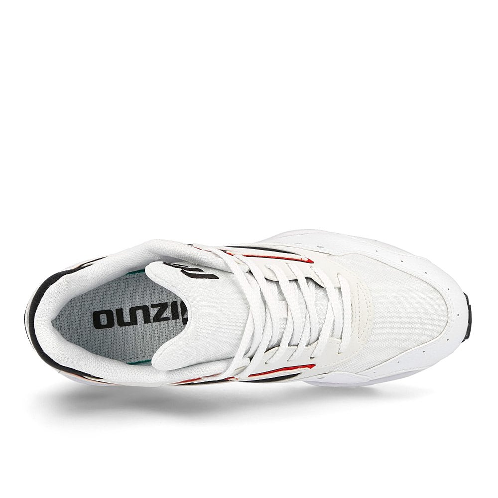 Mizuno contender Black-White-Fire Red Sneakers Detailfoto | Overkill