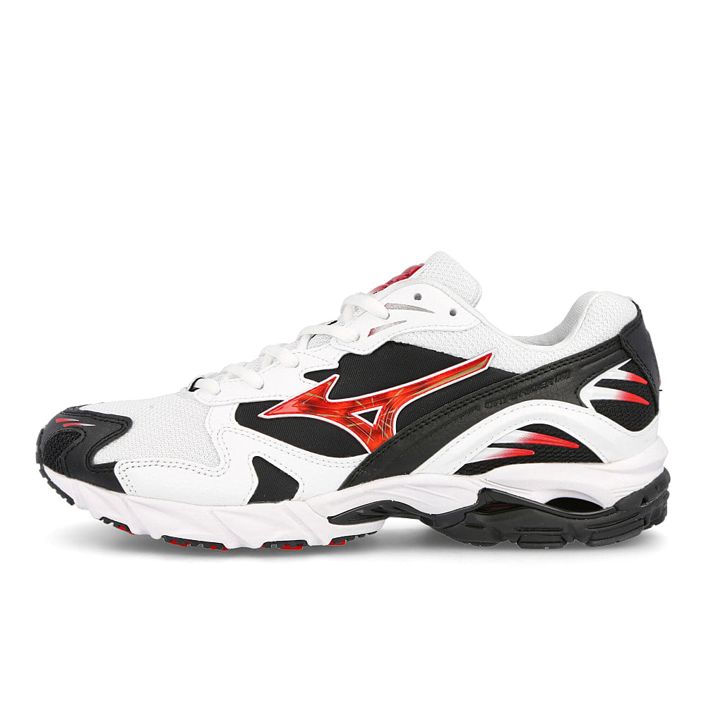 Mizuno wave rider 10 White-Chinese Red-Black Sneakers D1GA210201 | Overkill