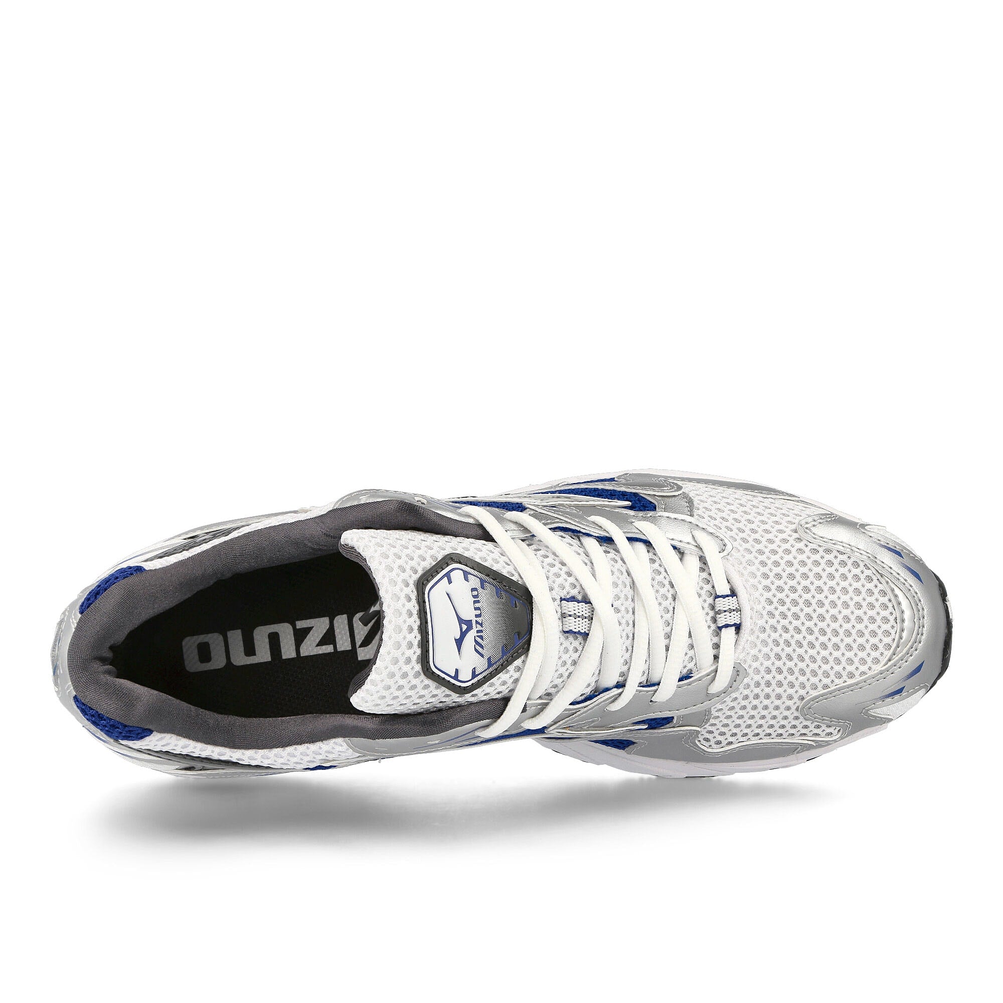Mizuno Wave Rider 10 White / Silver / Surf The Web Low Top Sneakers Detailfoto | Overkill