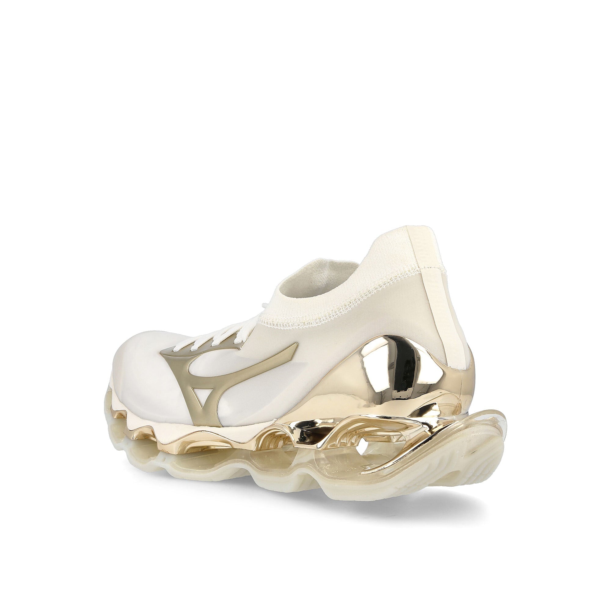 Mizuno Hajime Sorayama x Mizuno Wave Prophecy Snow White-Gold-Snow White Sneakers Material | Overkill
