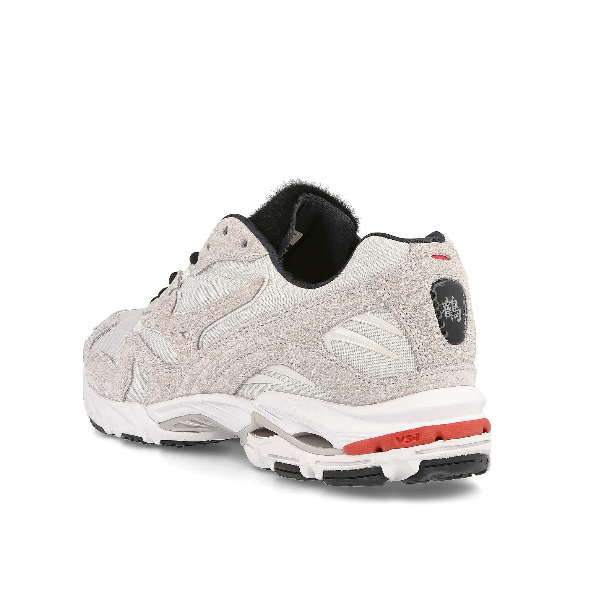 Mizuno wave rider 10 White / White / Haute Red Sneakers Material | Overkill