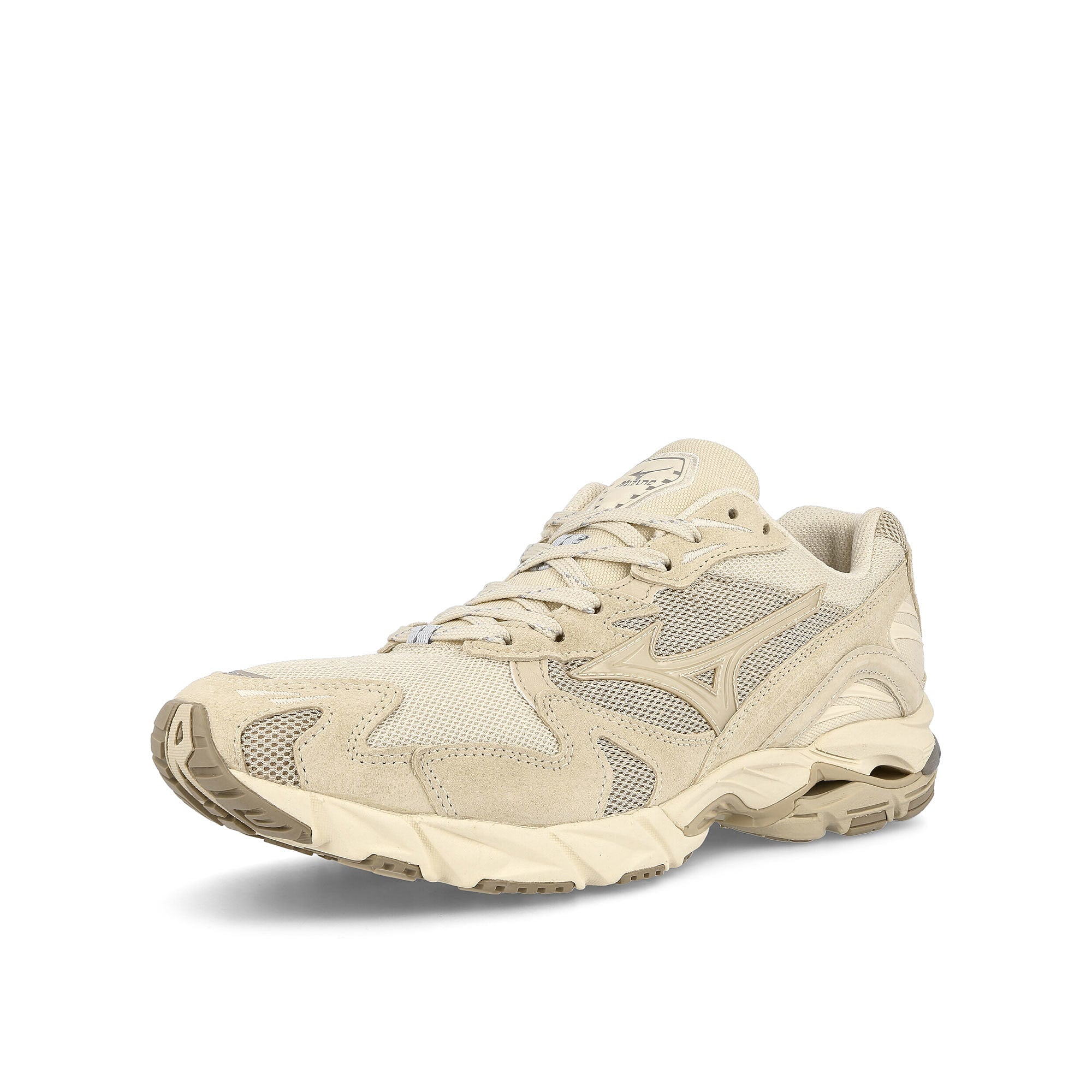 Mizuno wave rider 10 Cream / Cream Sneakers Close Up | Overkill