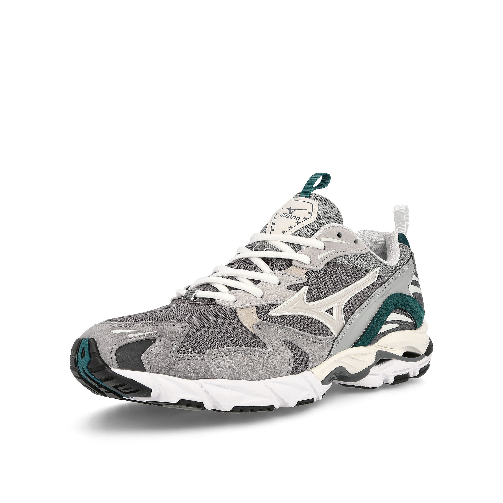 Mizuno wave rider 10 premium Grey / Blue Sneakers Close Up | Overkill