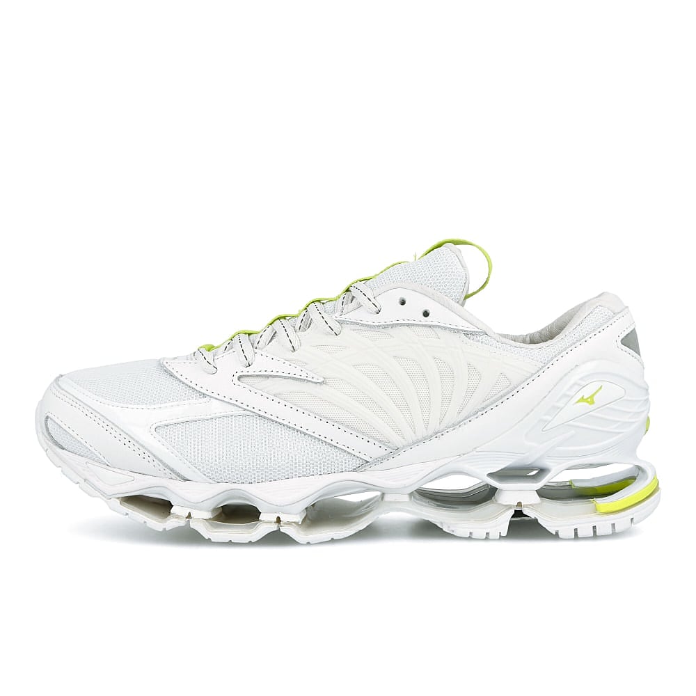 Mizuno Futur x Mizuno Wave Prophecy White-White-Yellow Sneakers D1GD194501 | Overkill