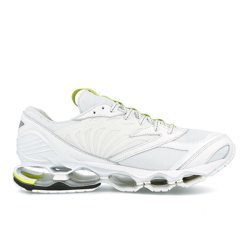 Mizuno Futur x Mizuno Wave Prophecy White-White-Yellow Sneakers Silhouette | Overkill