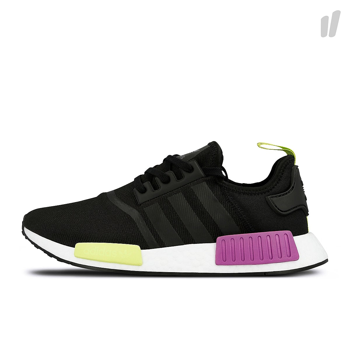 adidas nmd r1 Core Black / Core Black / Shock Purple Sneakers D96627 | Overkill
