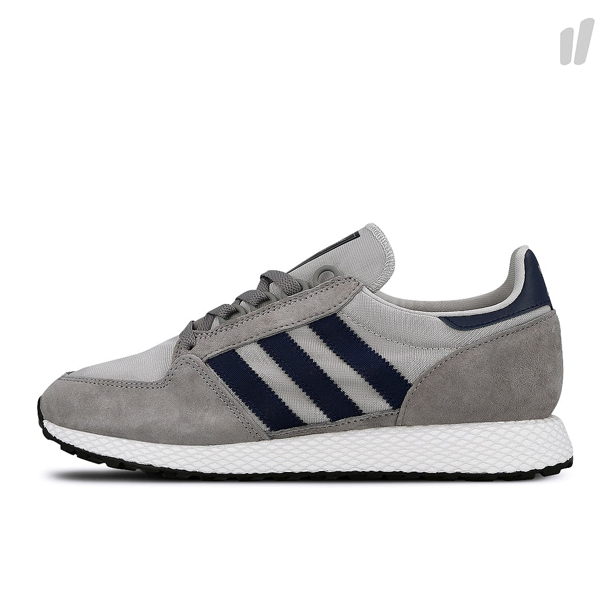 adidas forest grove Grey Three-Collegiate Navy-Grey Two Sneakers D96631 | Overkill