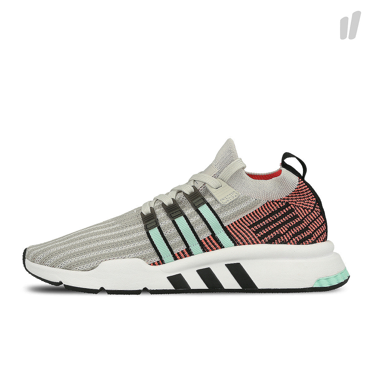 adidas equipment support mid adv primeknit Talc / Core Black / Clear Mint Sneakers D96758 | Overkill