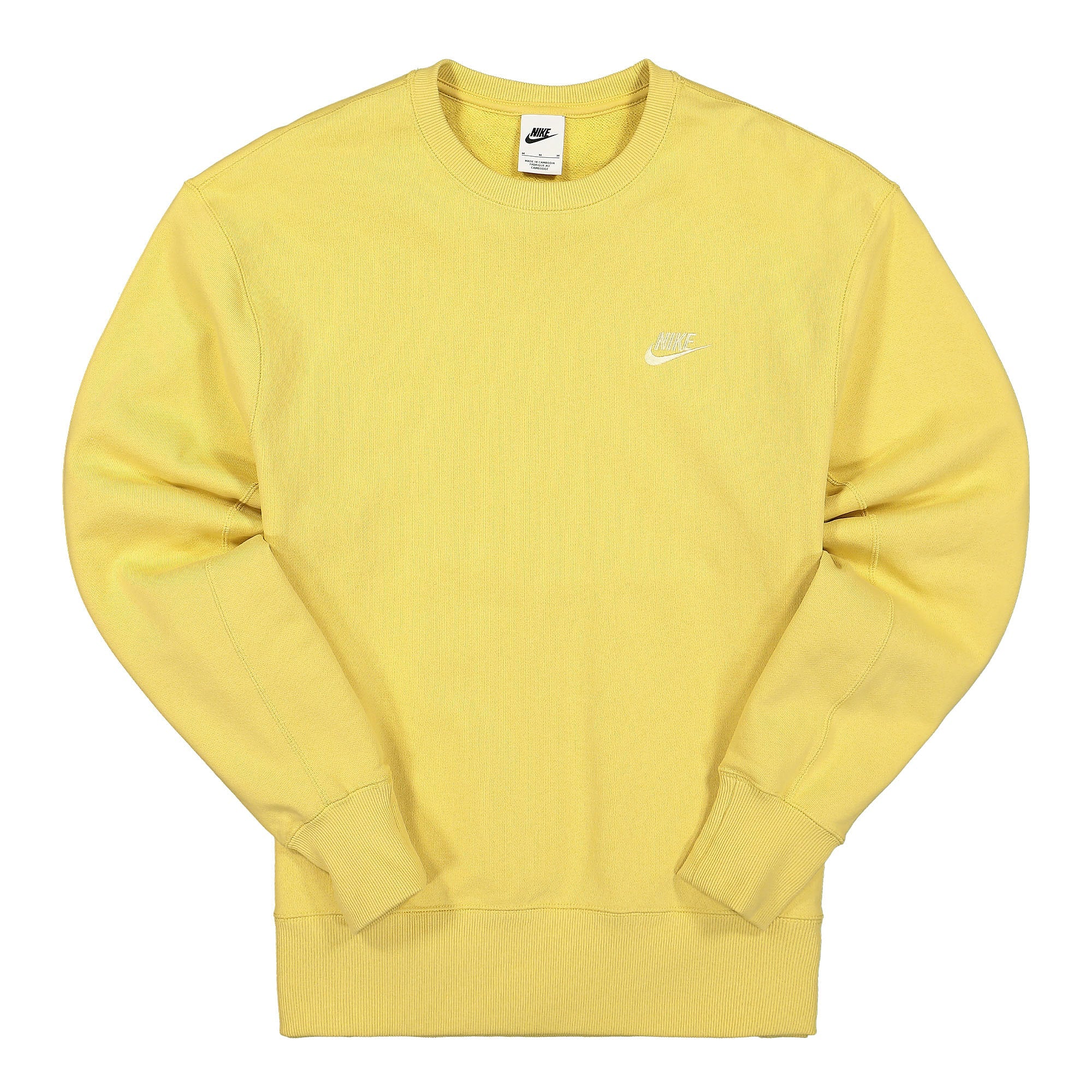 Nike NSW Classic Crew Sweatshirt Saturn Gold / Lemon Drop Sweatshirts DA0021 700 | Overkill