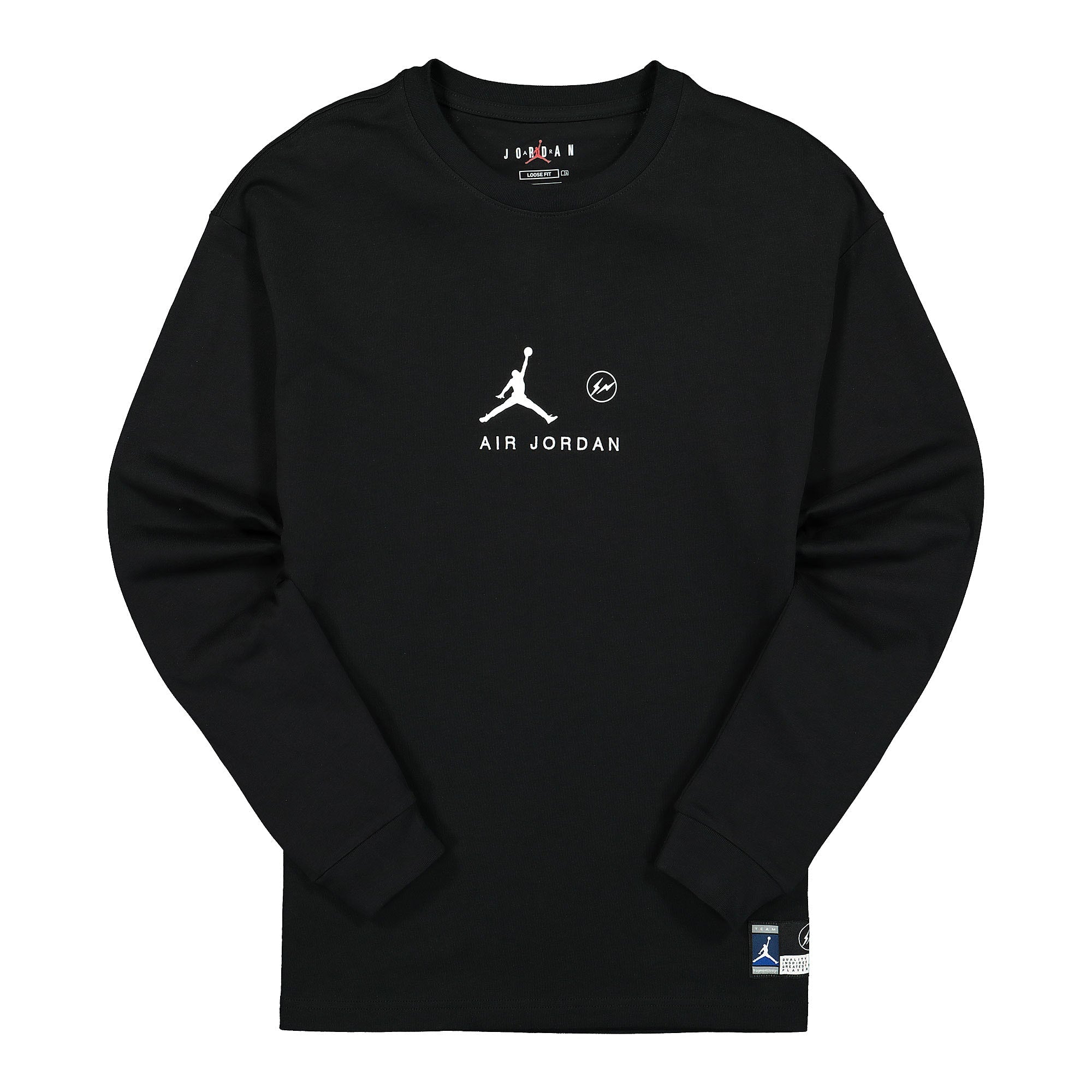Jordan Fragment x Air Jordan Long Sleeve Tee Black Longsleeves DA2981 010 | Overkill