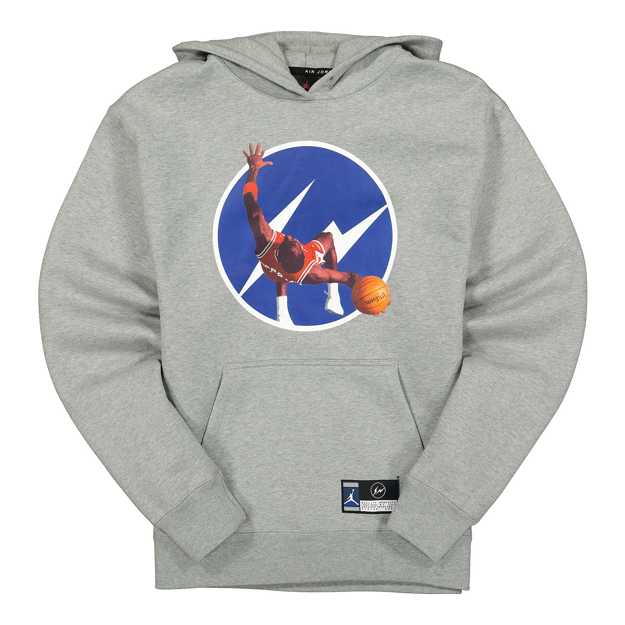 Jordan Fragment x Air Jordan Fleece Image Hoodie Dark Grey Heather Hoodies DA2991 050 | Overkill