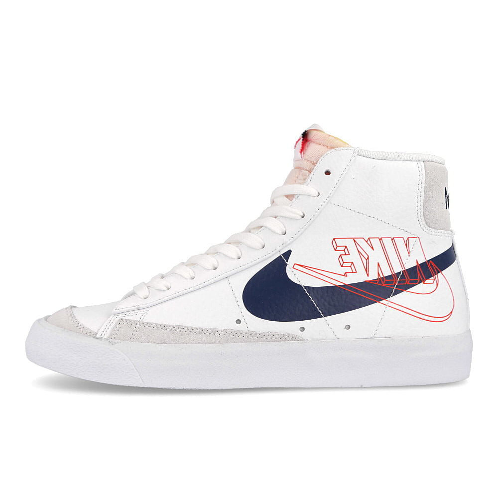 Nike blazer mid 77 White-Midnight Navy - Sail - Summit White Low Top Sneakers DA4651 100 | Overkill