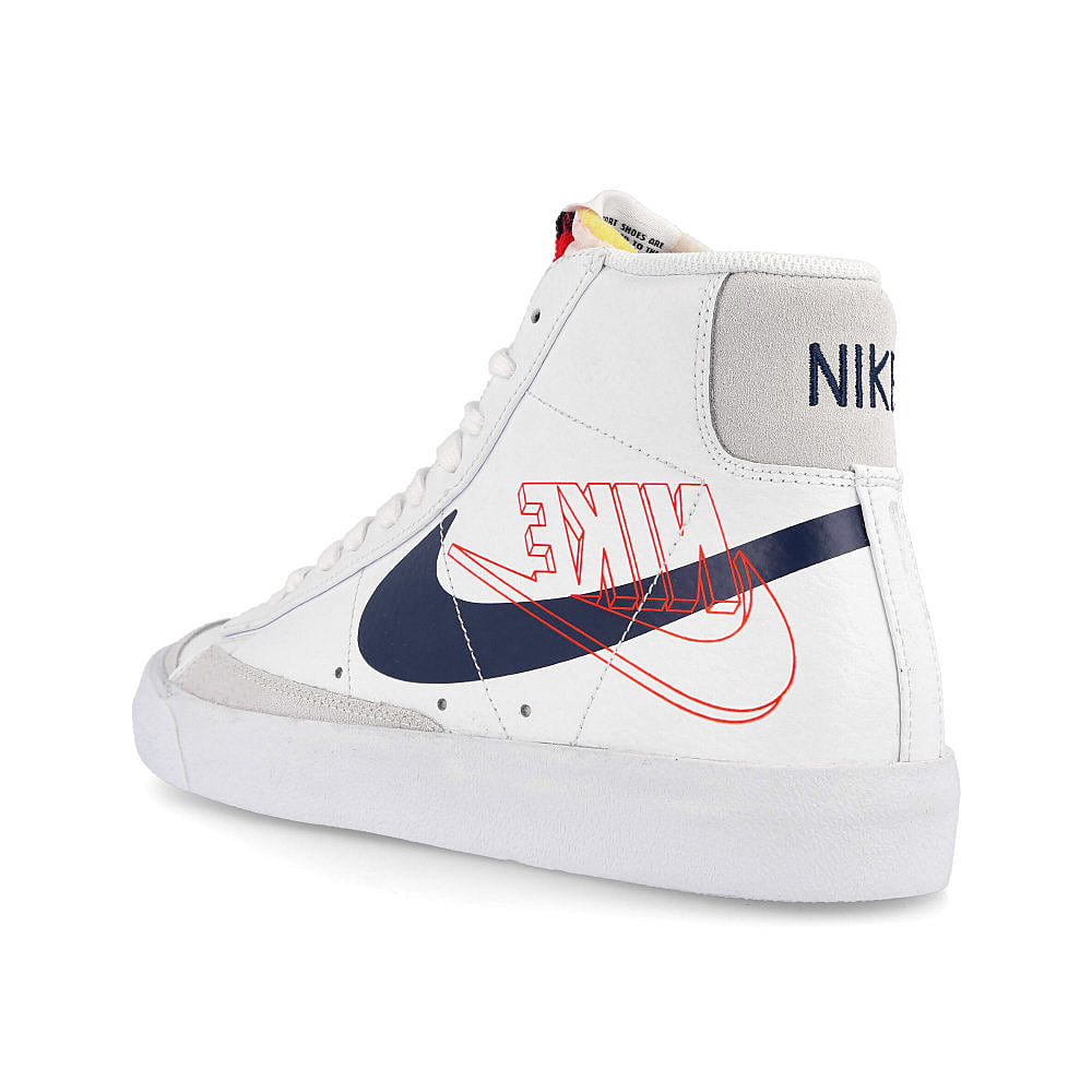 Nike blazer mid 77 White-Midnight Navy - Sail - Summit White Low Top Sneakers Material | Overkill