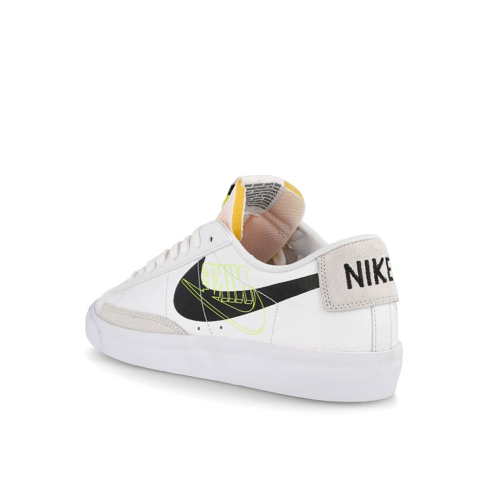 Nike blazer low White-Black - Volt - Summit White Low Top Sneakers Material | Overkill