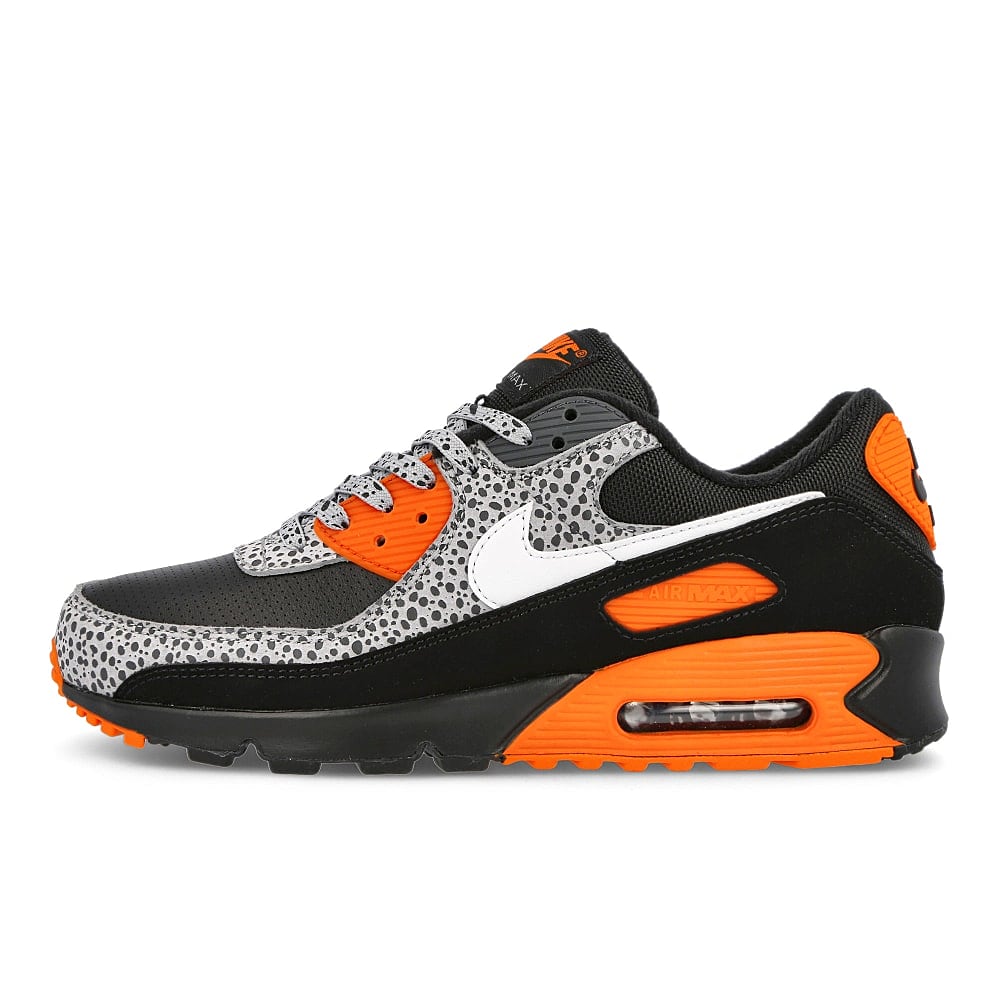 Nike air max 90 Black-White - Safety Orange Low Top Sneakers DA5427 001 | Overkill