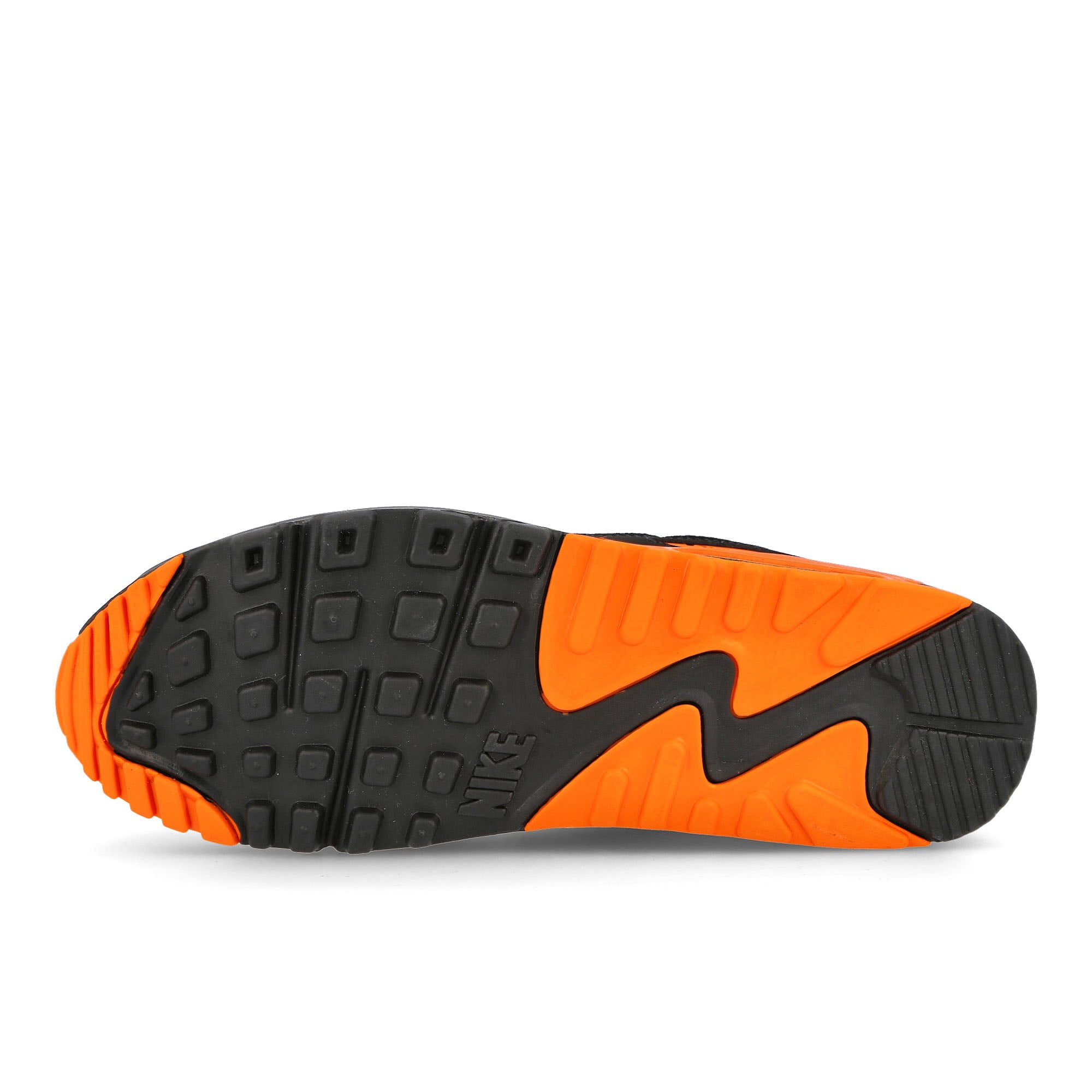 Nike air max 90 Black-White - Safety Orange Low Top Sneakers Detail View 1 | Overkill