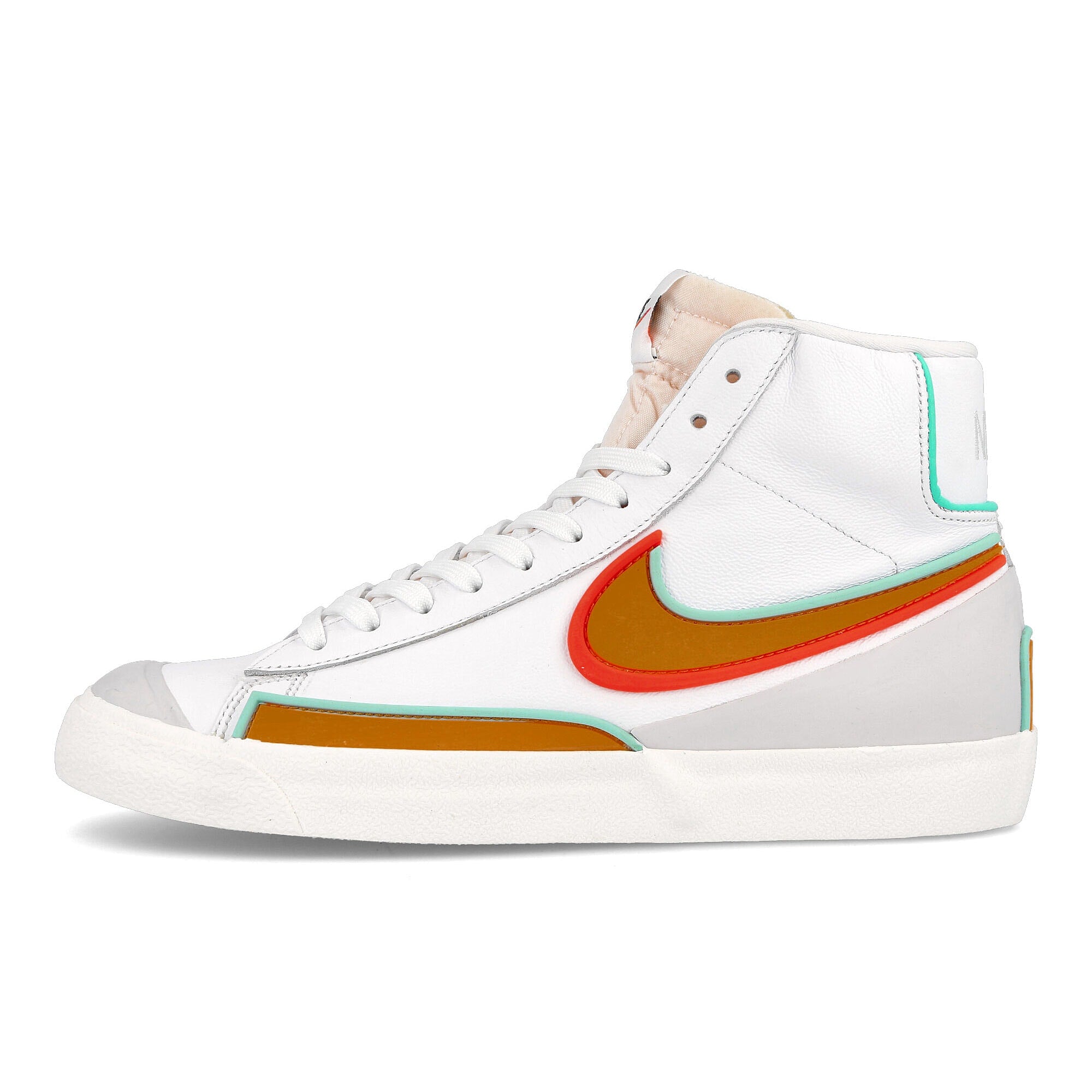 Nike blazer mid 77 infinite White-Kumquat - Aurora Green Low Top Sneakers DA7233 100 | Overkill