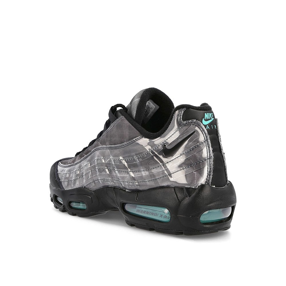 Nike air max 95 Black-Black - Aurora Green - Smoke Grey Low Top Sneakers Material | Overkill