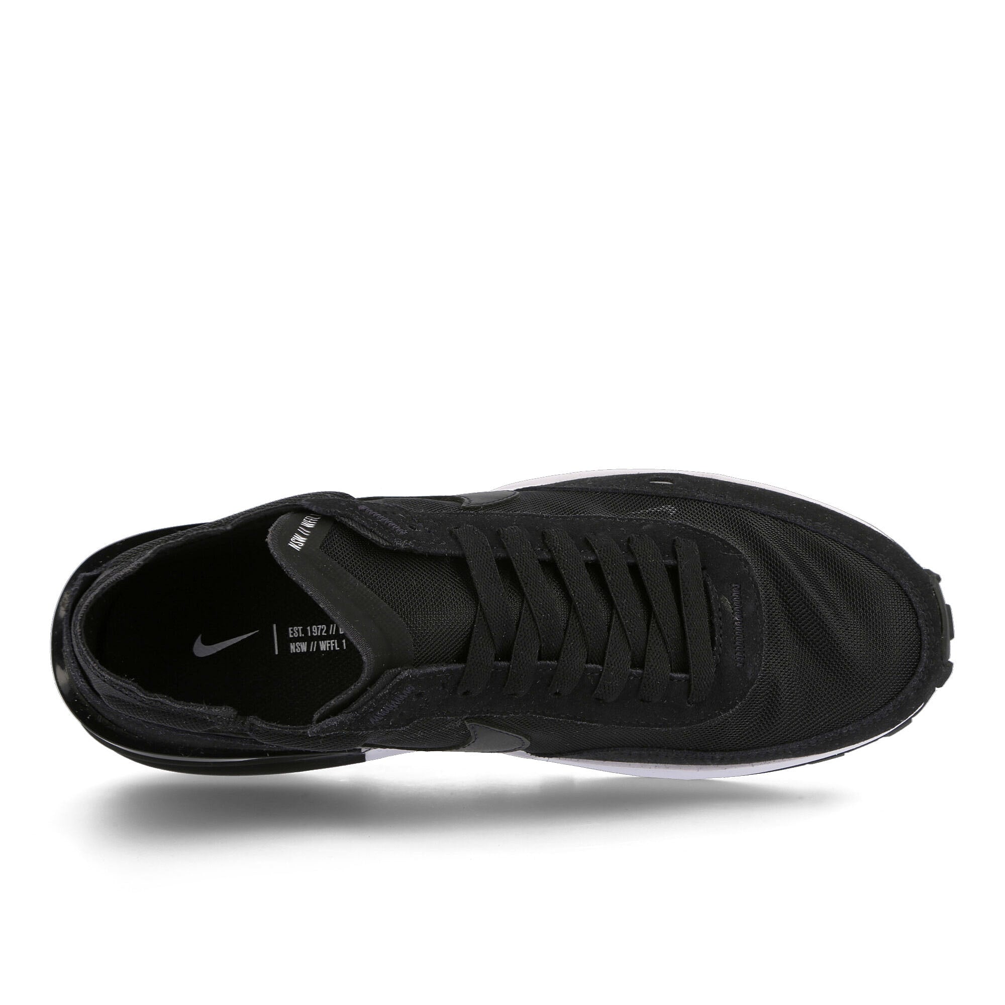 Nike waffle one Black-Black - White - Orange Sneakers Detailfoto | Overkill