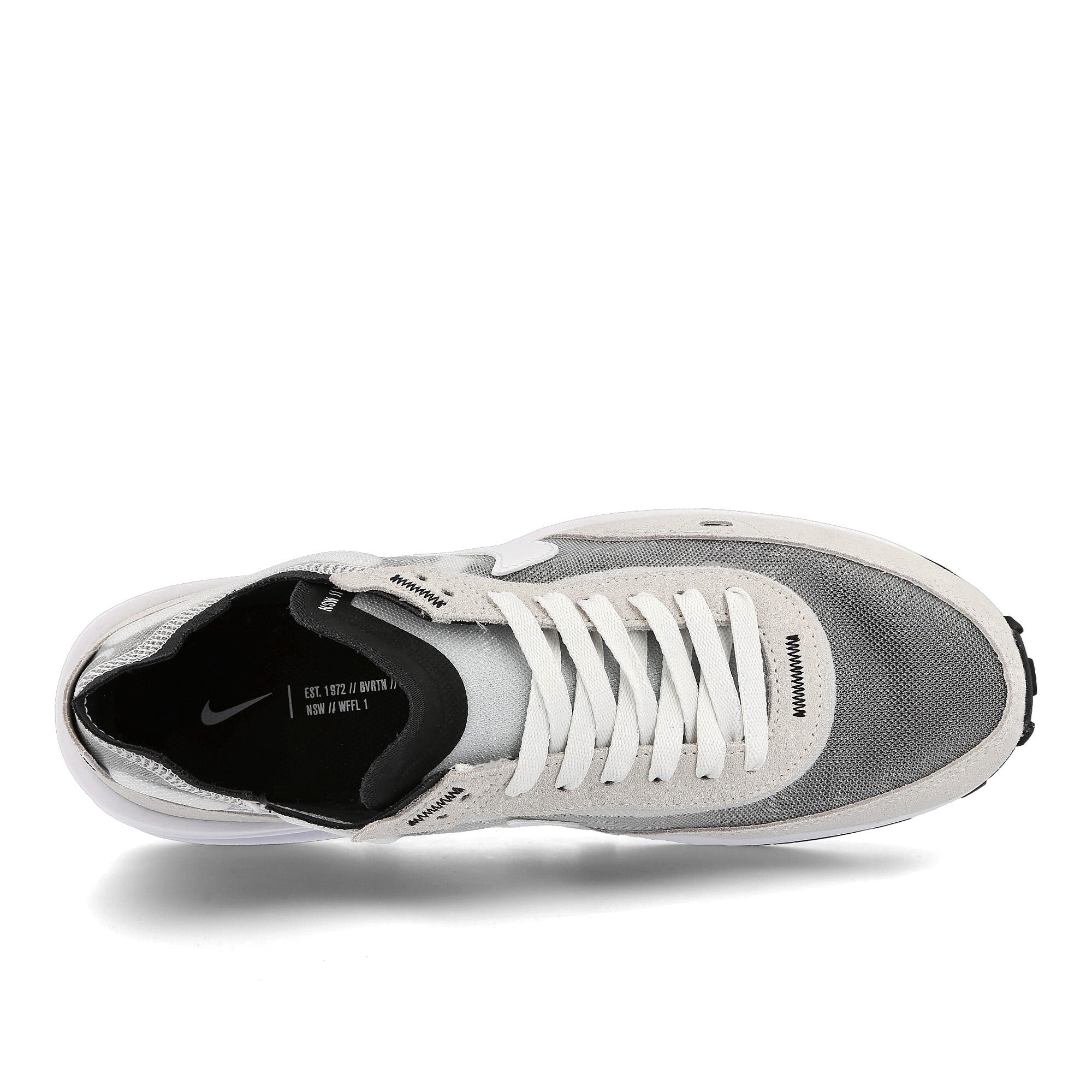Nike waffle one Summit White-White - Black - Orange Sneakers Detailfoto | Overkill