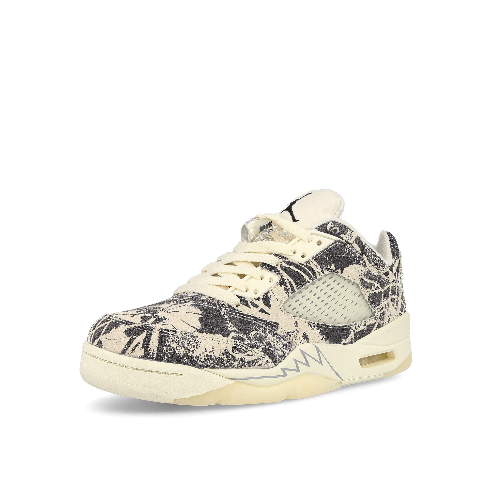 Jordan Wmns Air Jordan 5 Retro Low Coconut Milk / Black - White Sneakers Close Up | Overkill