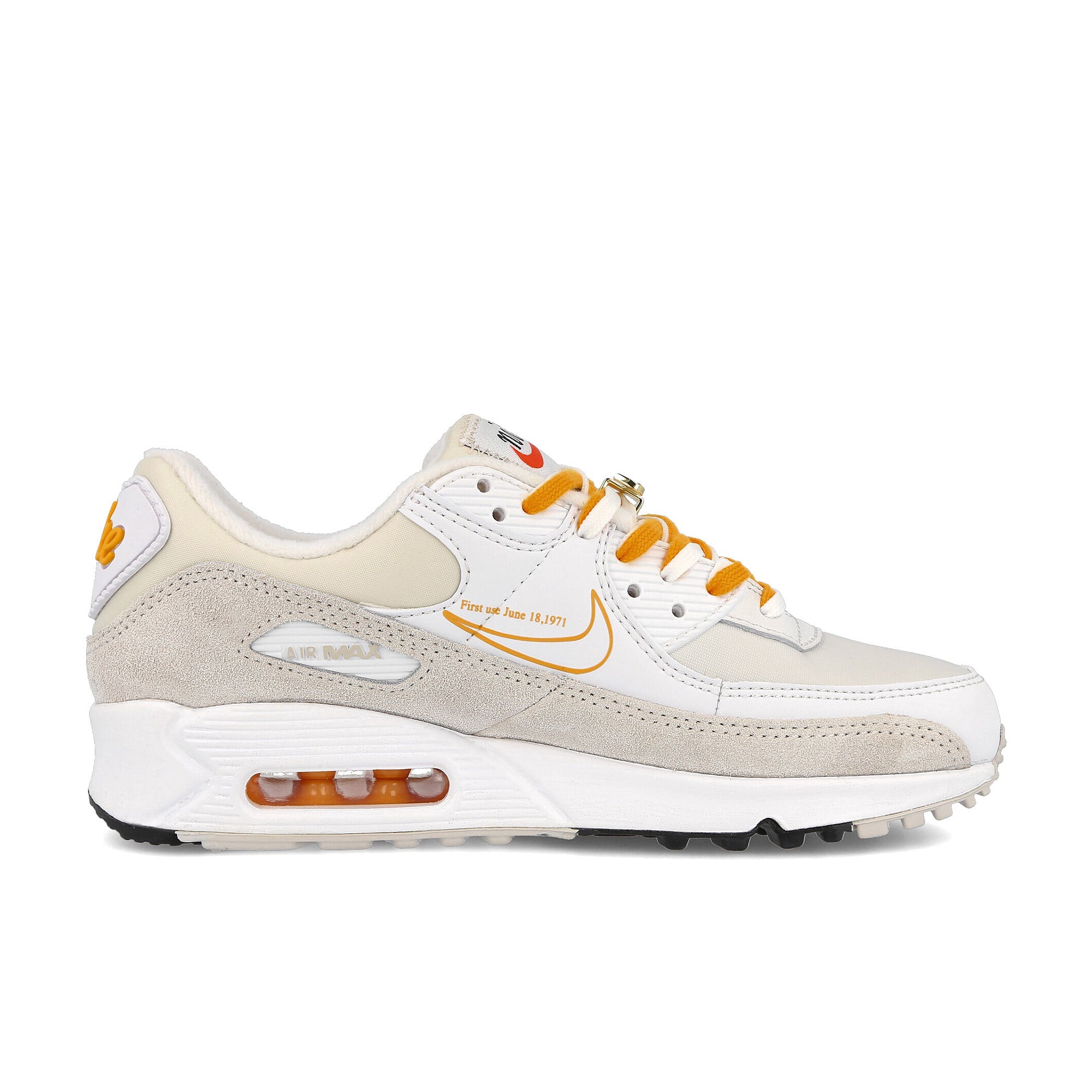 Nike wmns air max 90 se White / Light Bone - University Gold - Sail Material | Overkill