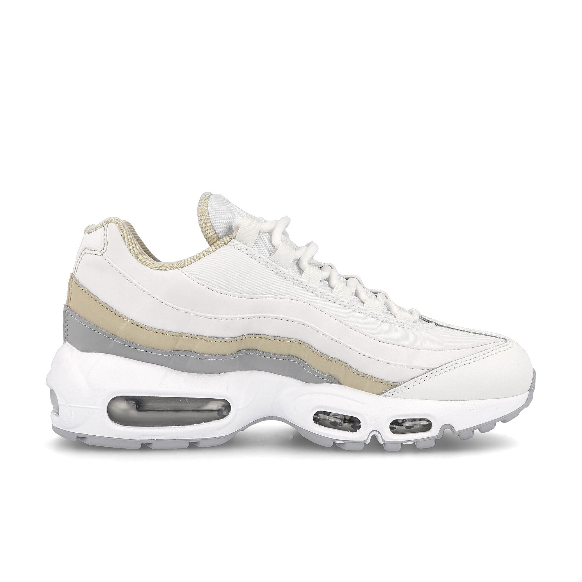 Nike wmns air max 95 Summit White-Wolf Grey - Rattan - White Sneakers Silhouette | Overkill