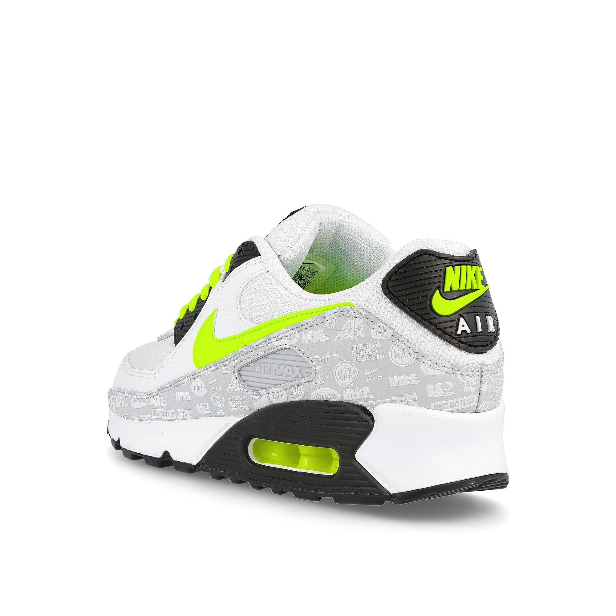Nike air max 90 White / Volt - Black - Pure Platinum Close-up | Overkill
