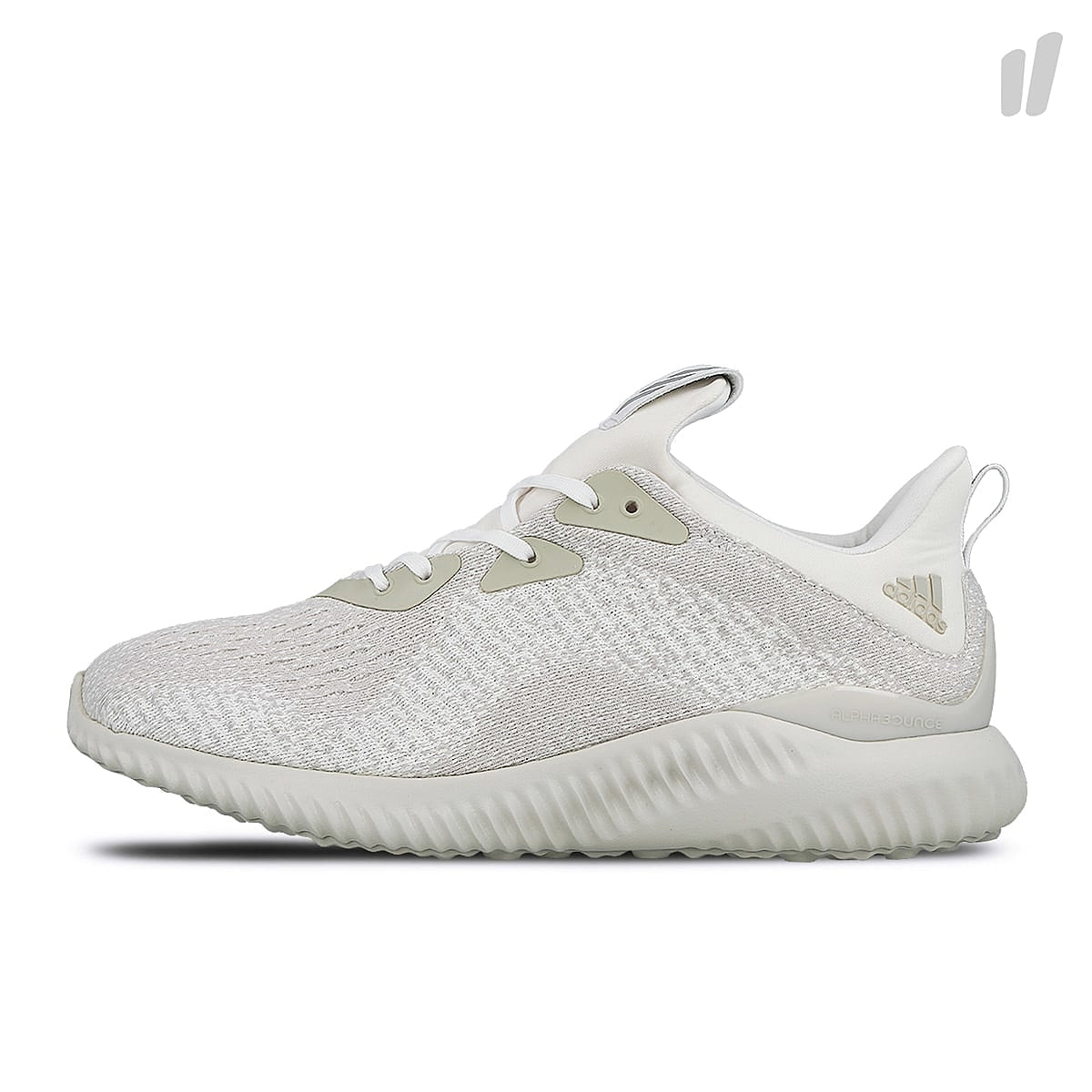 adidas alphabounce em Running White / Silver Metallic / Off White Sneakers DB1092 | Overkill