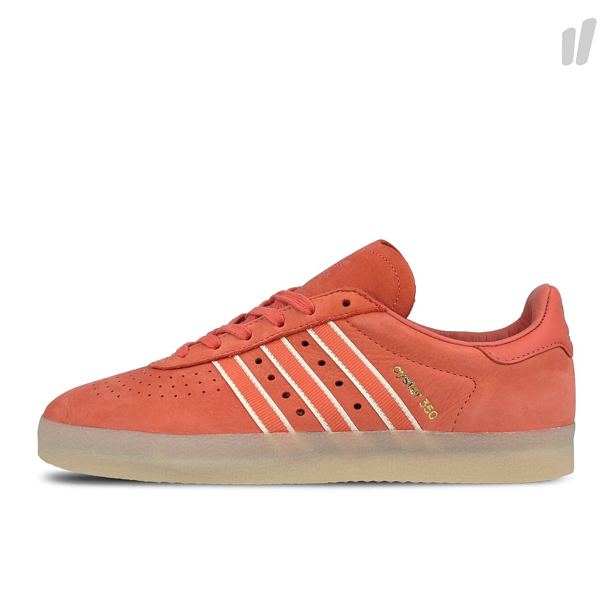 adidas 350 oyster Trace Scarlett / Chalk Metallic / Gold Metallic Low Top Sneakers DB1975 | Overkill