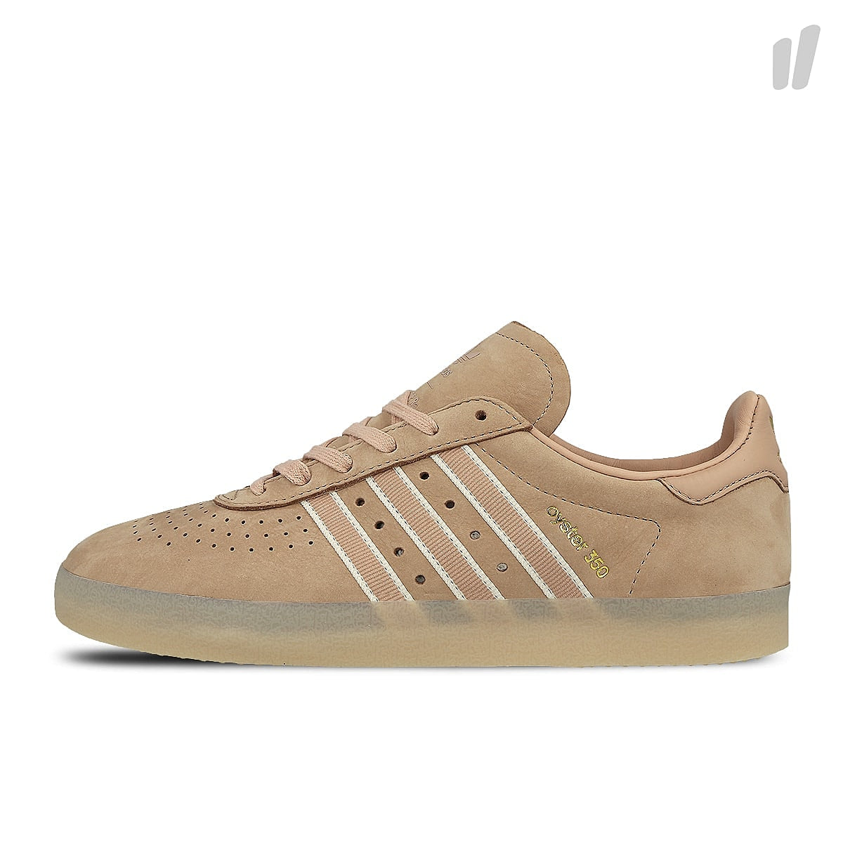adidas 350 oyster Ash Pearl / Chalk White / Gold Metallic Low Top Sneakers DB1976 | Overkill