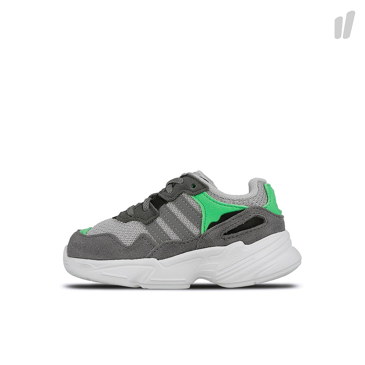 adidas yung-96 el infants Grey Two-Grey Heather-Shock Pink Sneakers DB2822 | Overkill