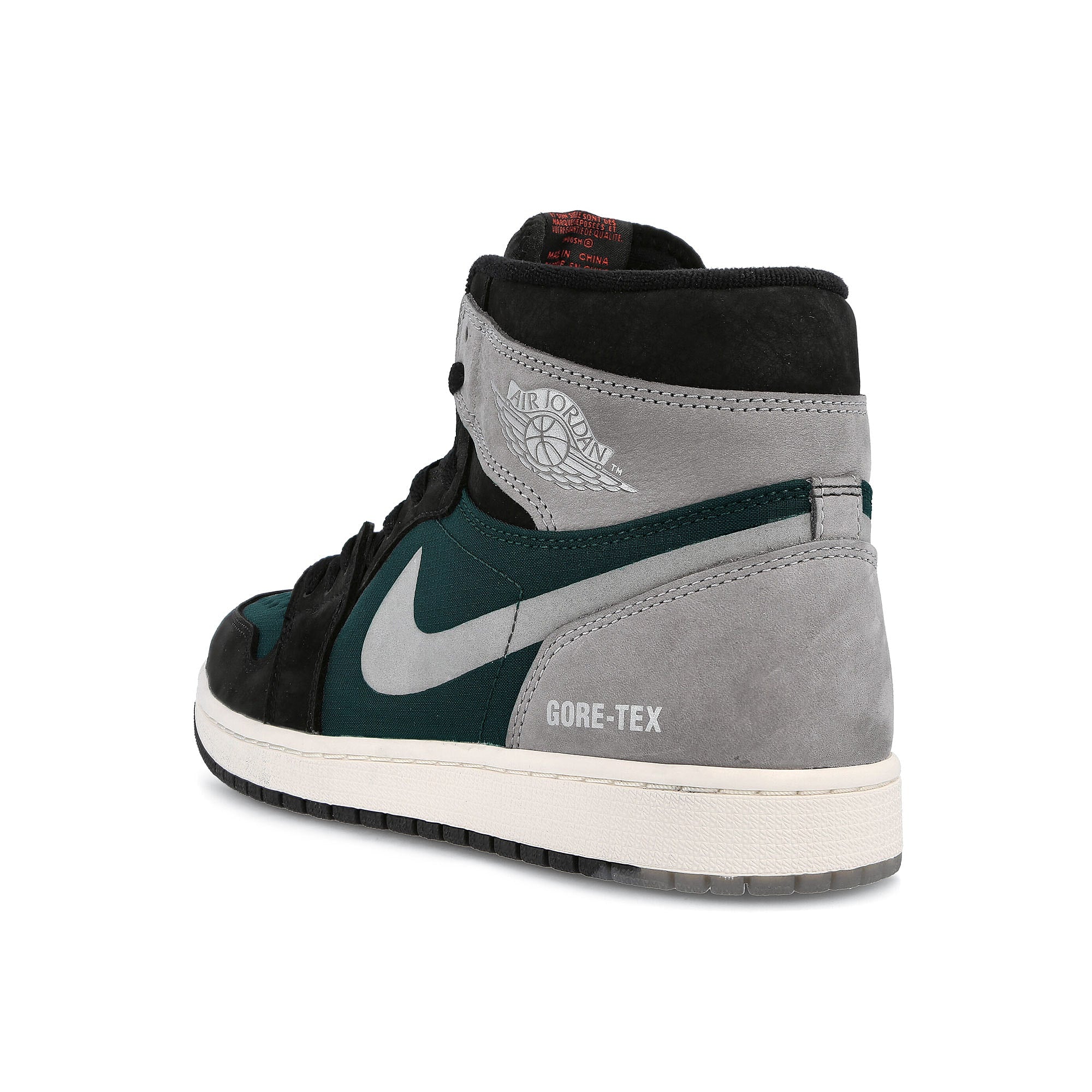 Jordan Air Jordan 1 Element Gore-Tex Black / Chile Red - Particle Grey - Sail Close-up | Overkill