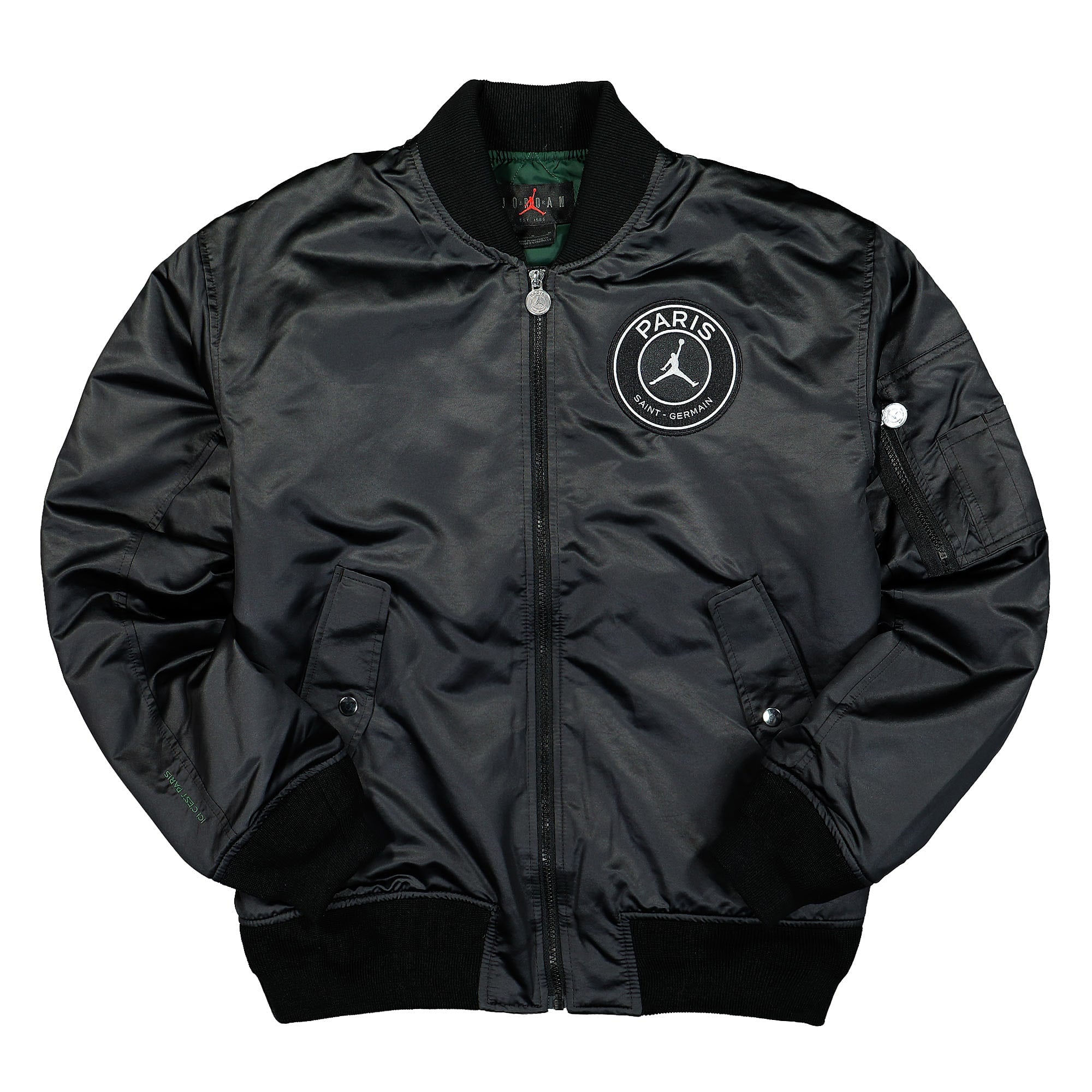 Jordan Paris Saint Germain x Air Jordan MA-1 Jacket Black Jackets DB6492 010 | Overkill