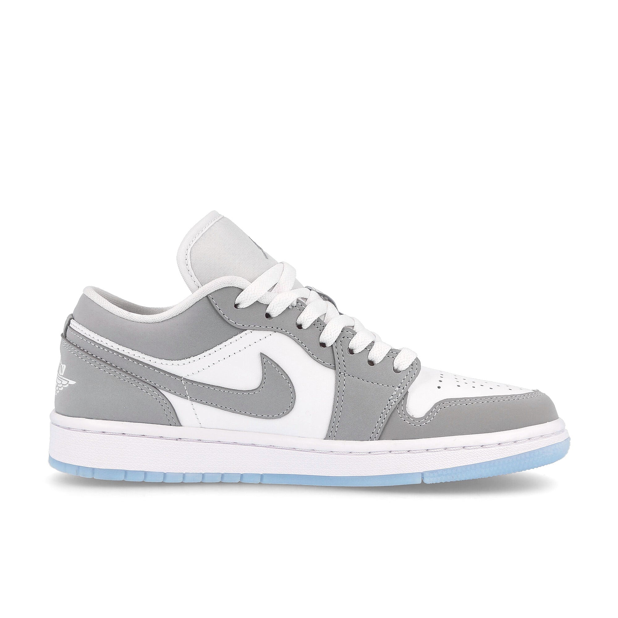 Jordan Wmns Air Jordan 1 Low White / Aluminium - Wolf Grey Material | Overkill