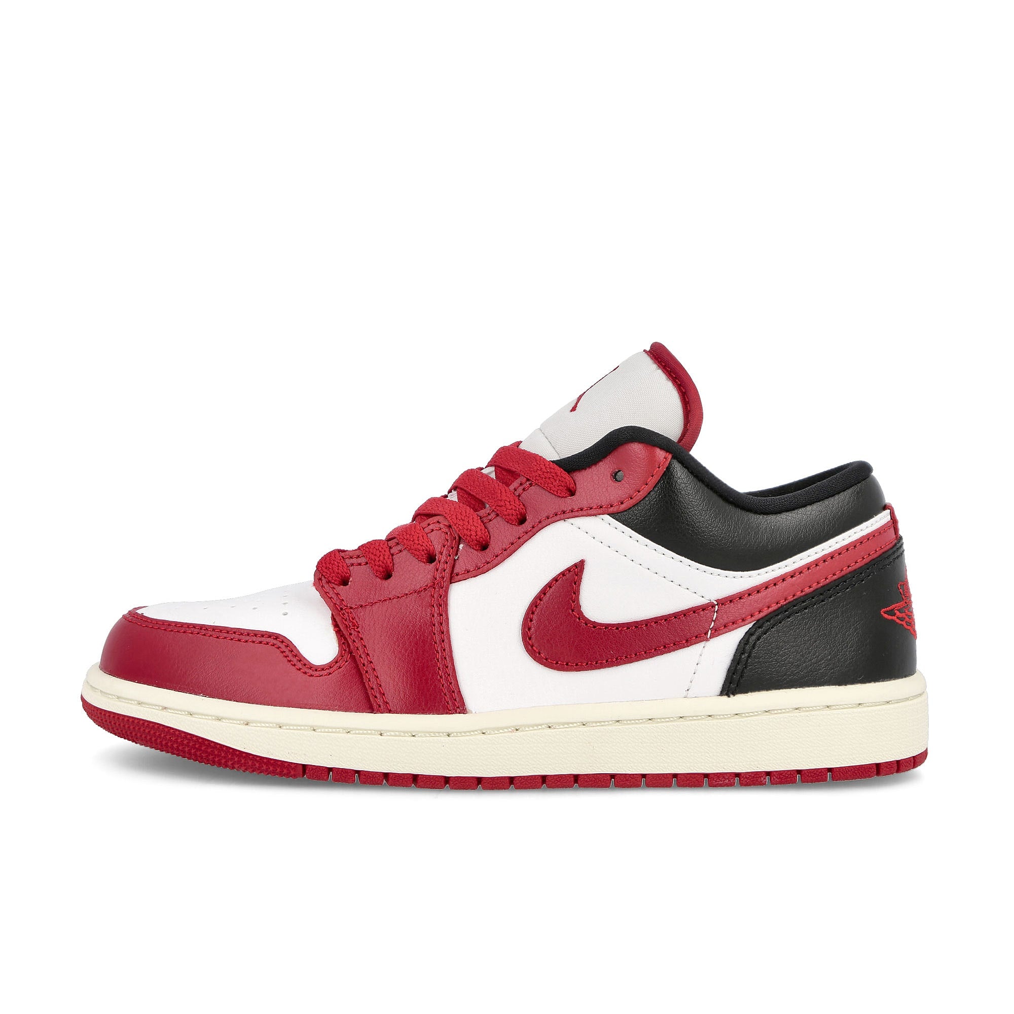 Jordan Air Jordan Wmns 1 Low White-Gym Red - Black - Sail Low Top Sneakers DC0774 160 | Overkill