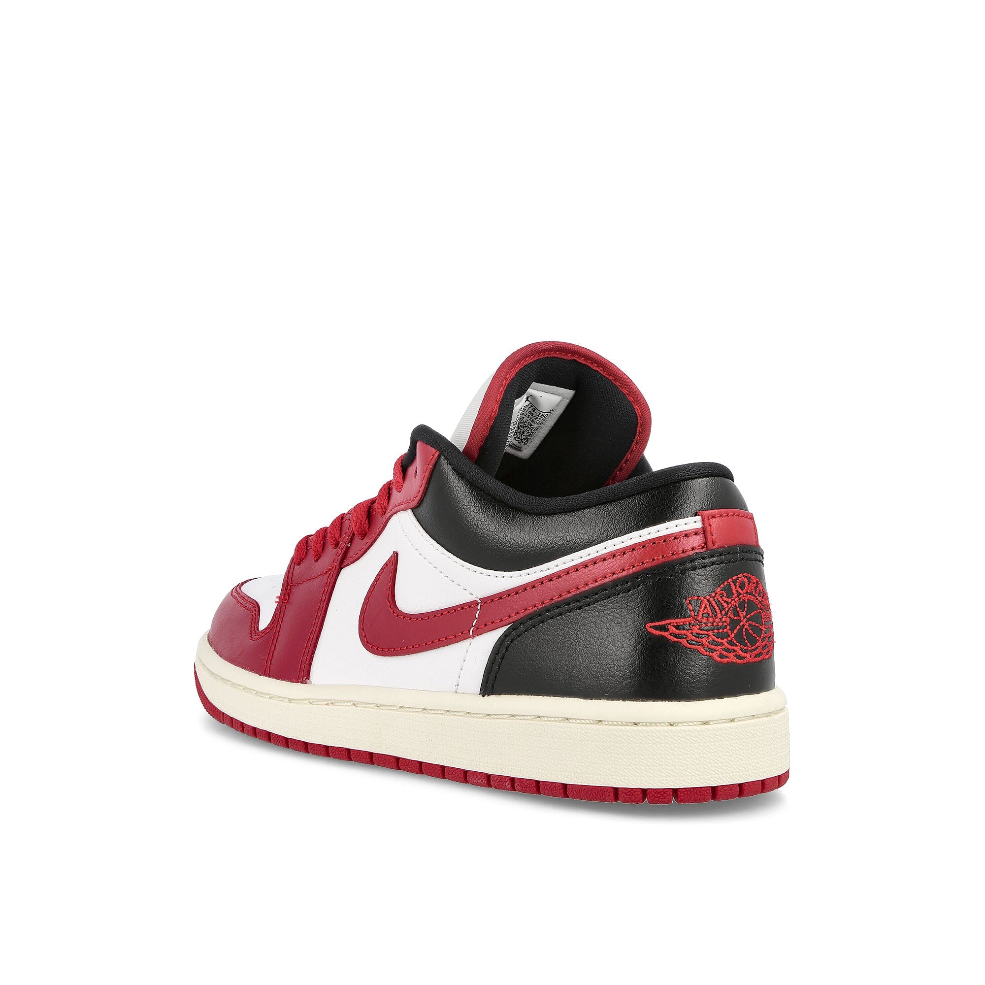 Jordan Air Jordan Wmns 1 Low White-Gym Red - Black - Sail Low Top Sneakers Material | Overkill