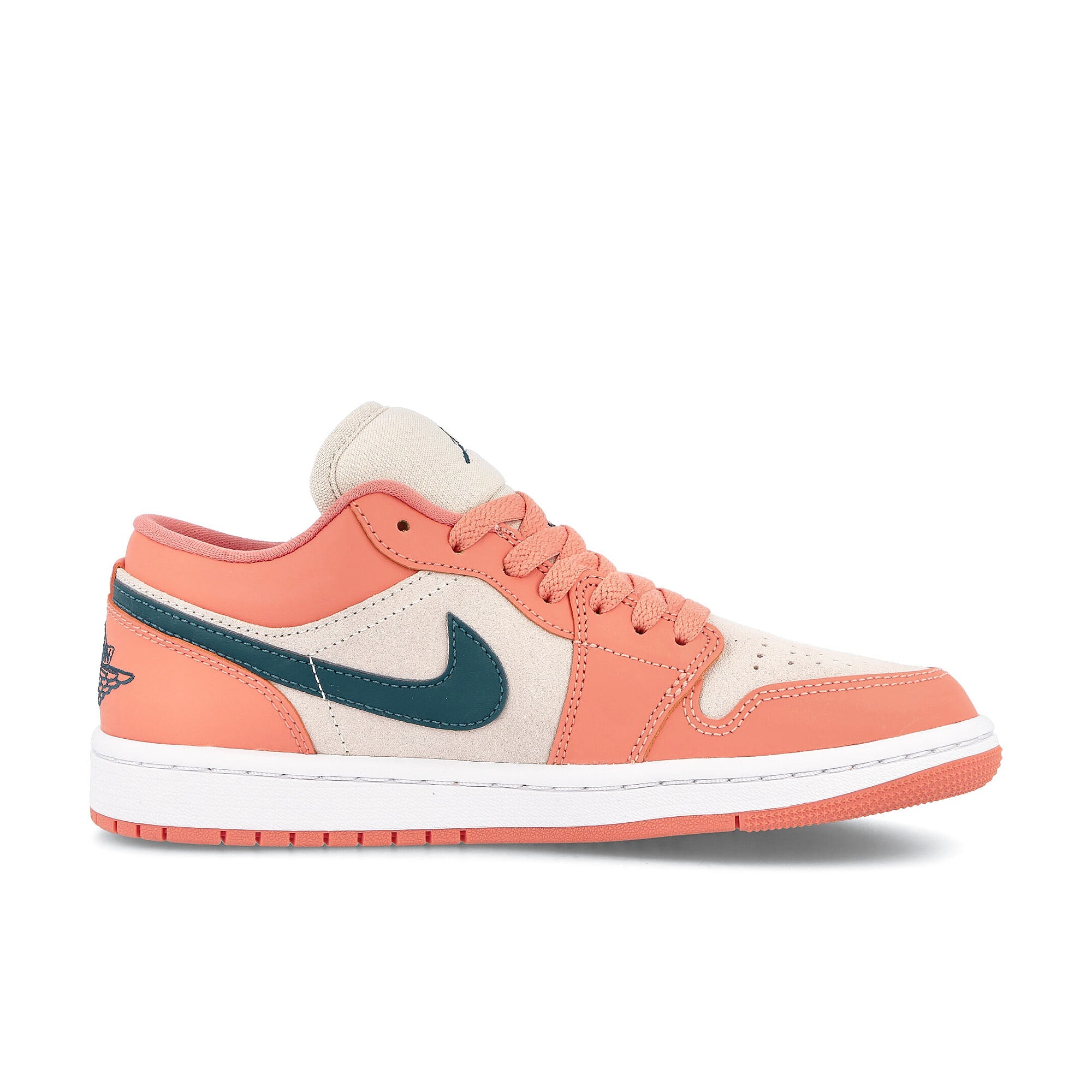 Jordan Wmns Air Jordan 1 Low Light Madder Root / Dark Teal Green Material | Overkill