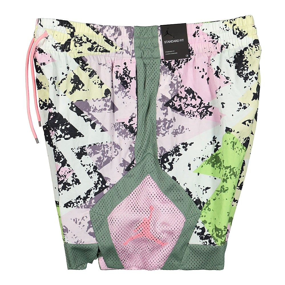 Jordan Wmns Air Jordan Deatwave Diamond Short Light Arctic Pink / Dutch Green / Sunset Pulse Shorts Close-up | Overkill