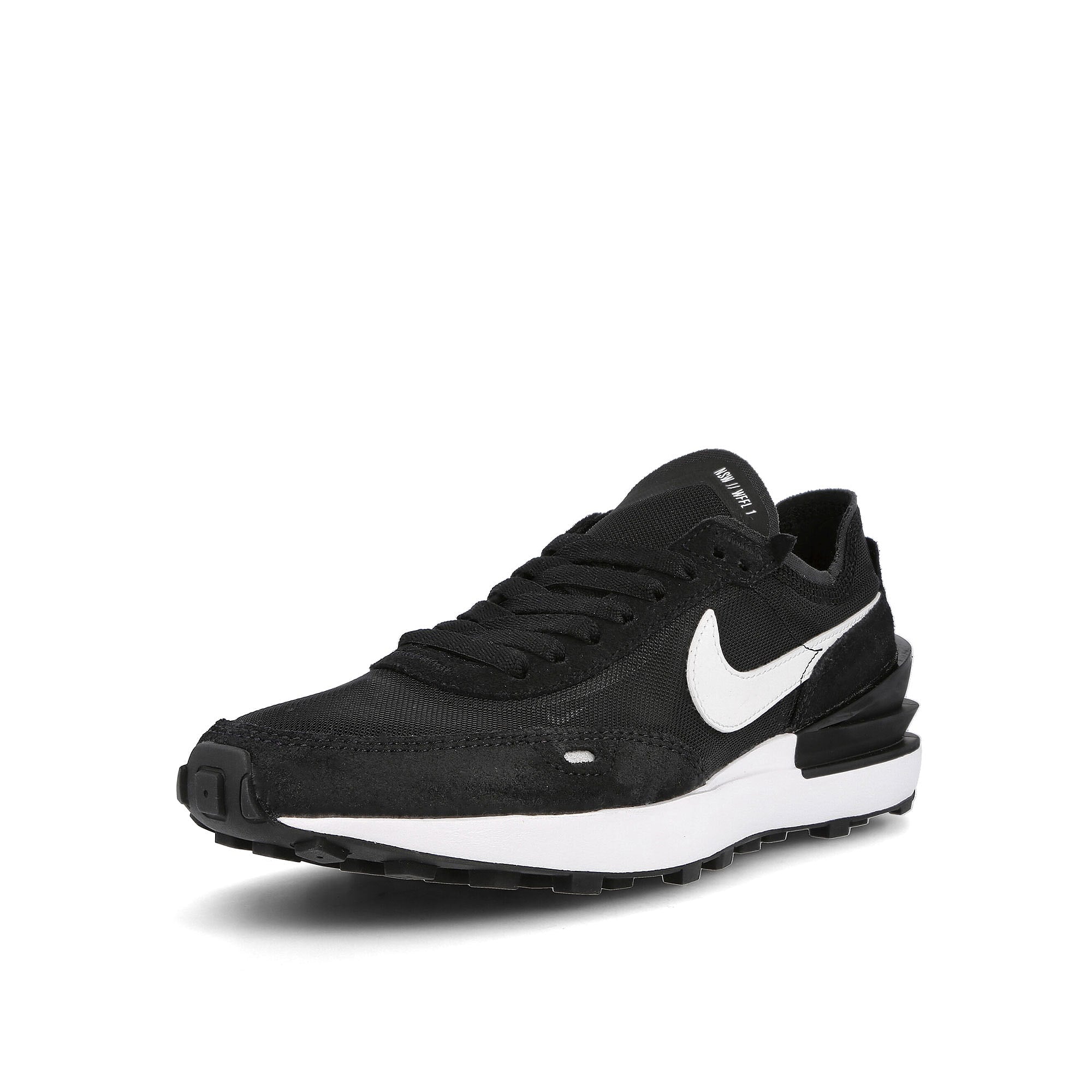 Nike wmns waffle one Black-White - Orange Sneakers Close Up | Overkill