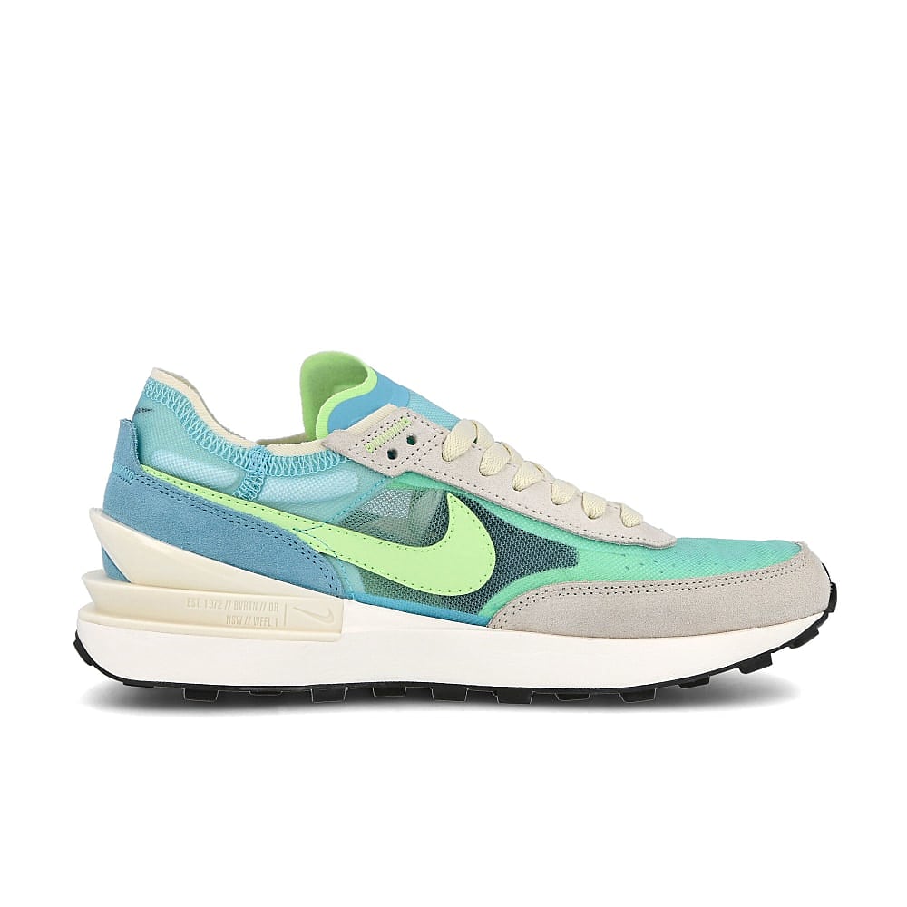 Nike wmns waffle one Bleached Aqua-Lime Glow - Coconut Milk Sneakers Silhouette | Overkill