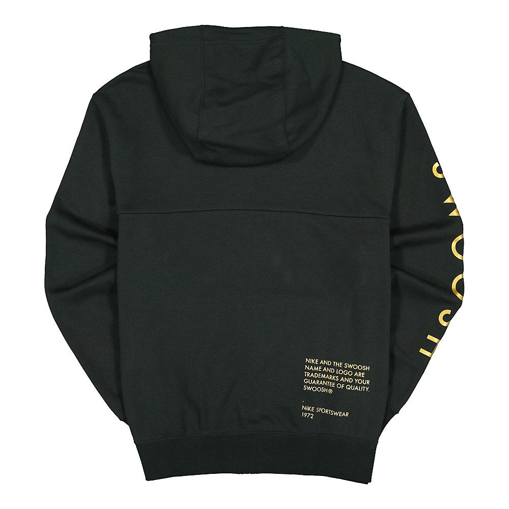 Nike Sportswear Swoosh Hoodie Black / Metallic Gold Hoodies Material | Overkill