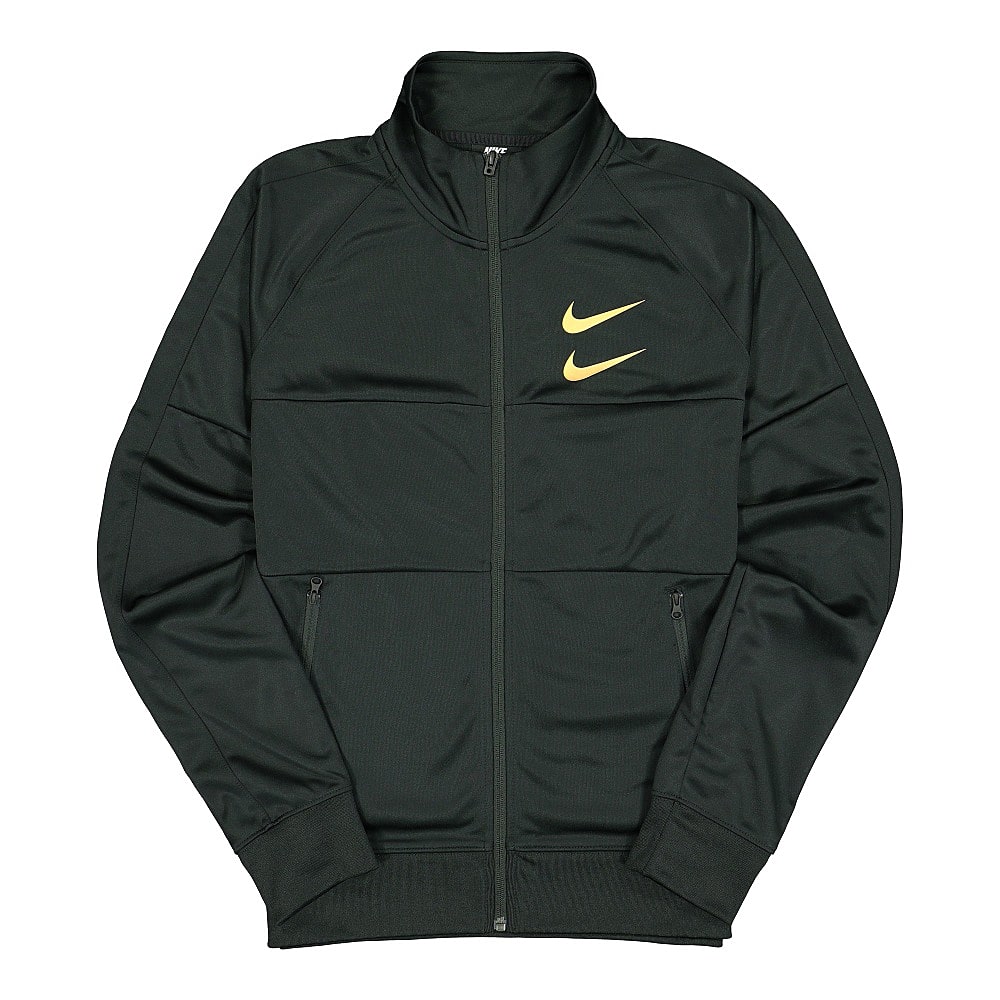 Nike Sportswear Swoosh Jacket Black / Metallic Gold Jackets DC2588 010 | Overkill