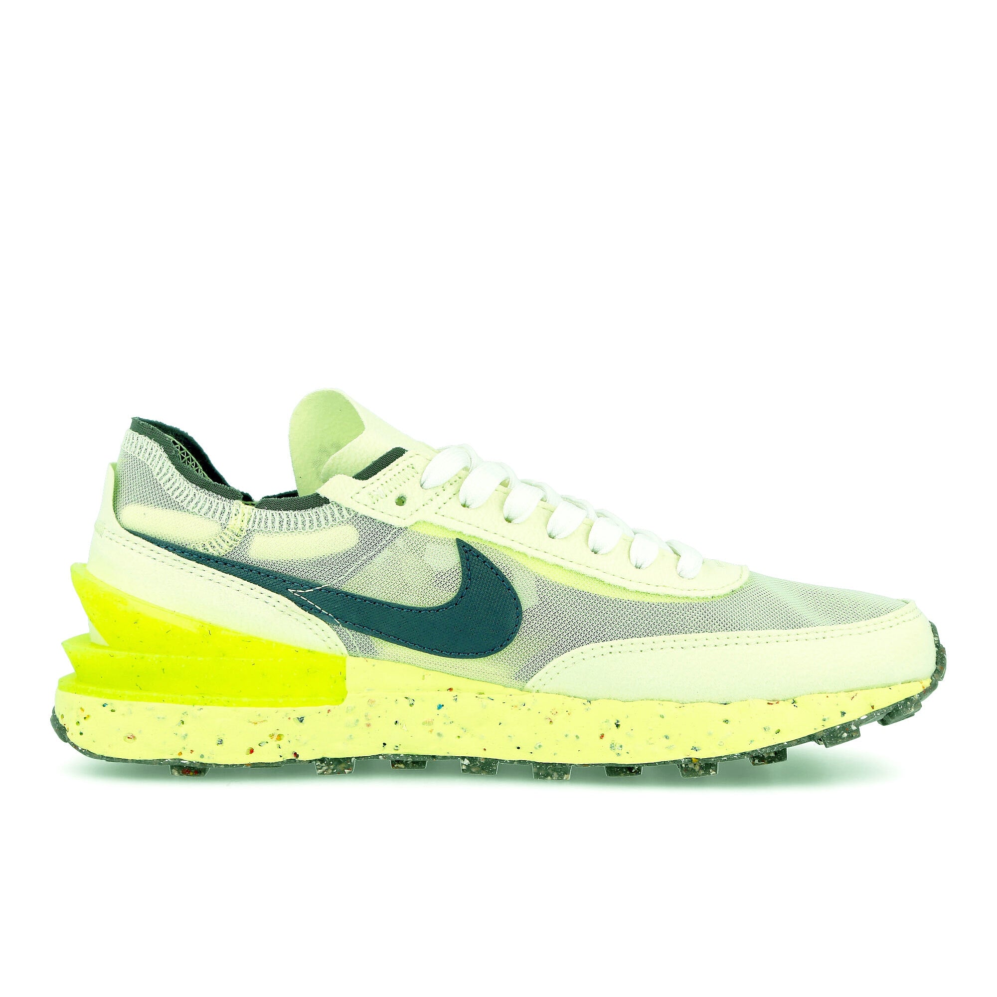 Nike waffle one crater Lime Ice-Armory Navy - Volt - White Sneakers Silhouette | Overkill