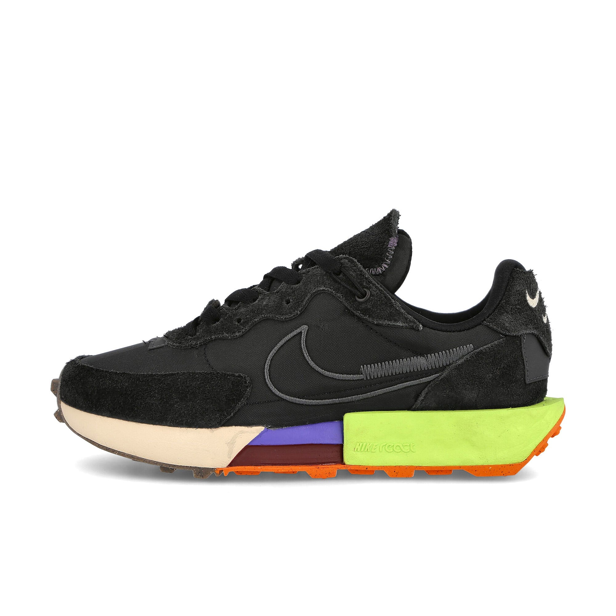 Nike wmns fontanka waffle Black-Black - Volt - Anthacite Sneakers DC3579 001 | Overkill