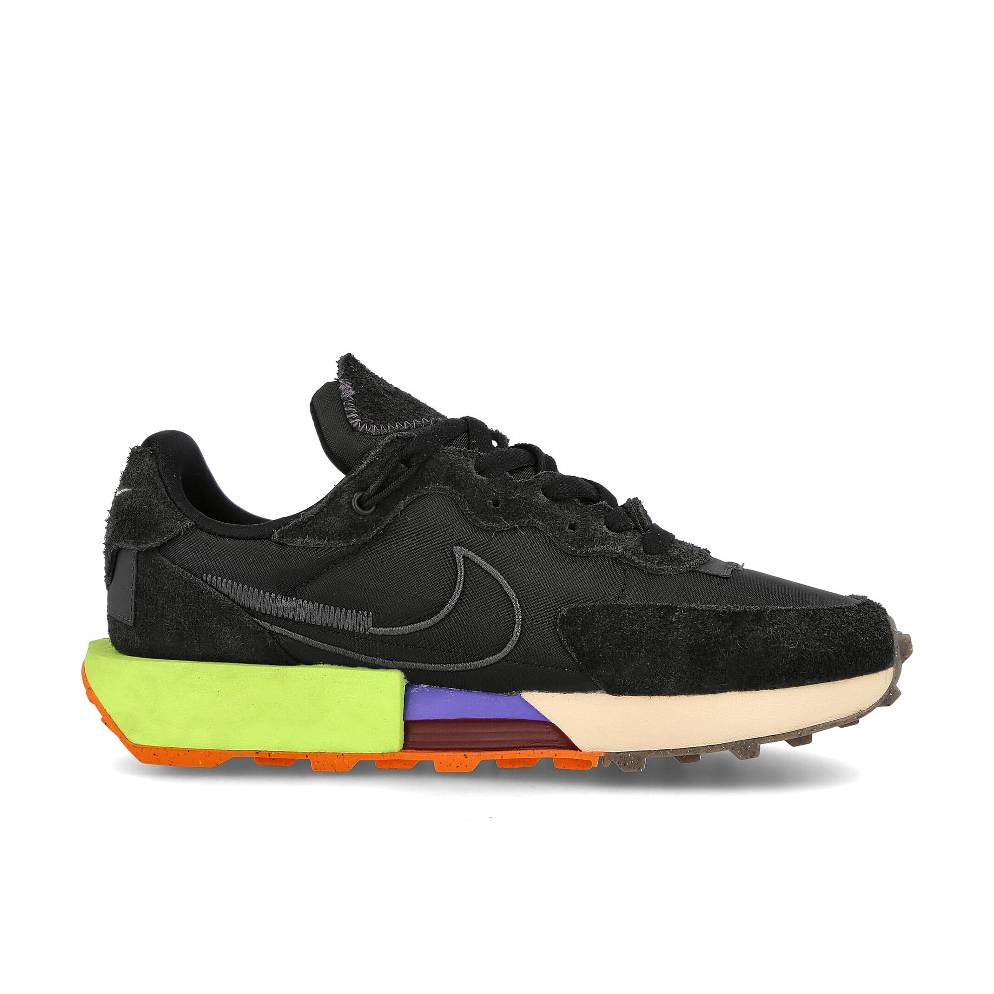 Nike wmns fontanka waffle Black-Black - Volt - Anthacite Sneakers Silhouette | Overkill